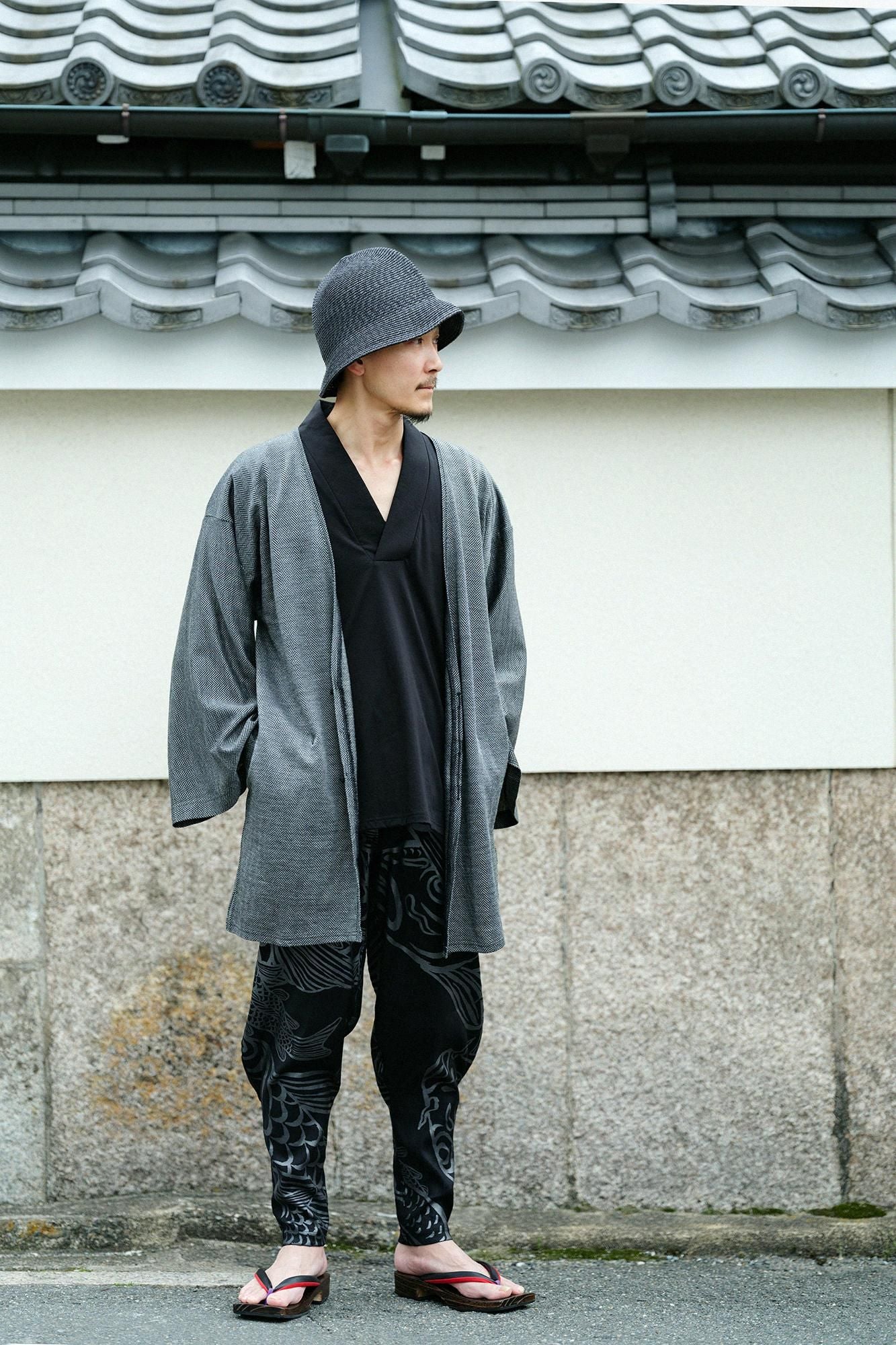 雙面編 風靡 上衣/黑色