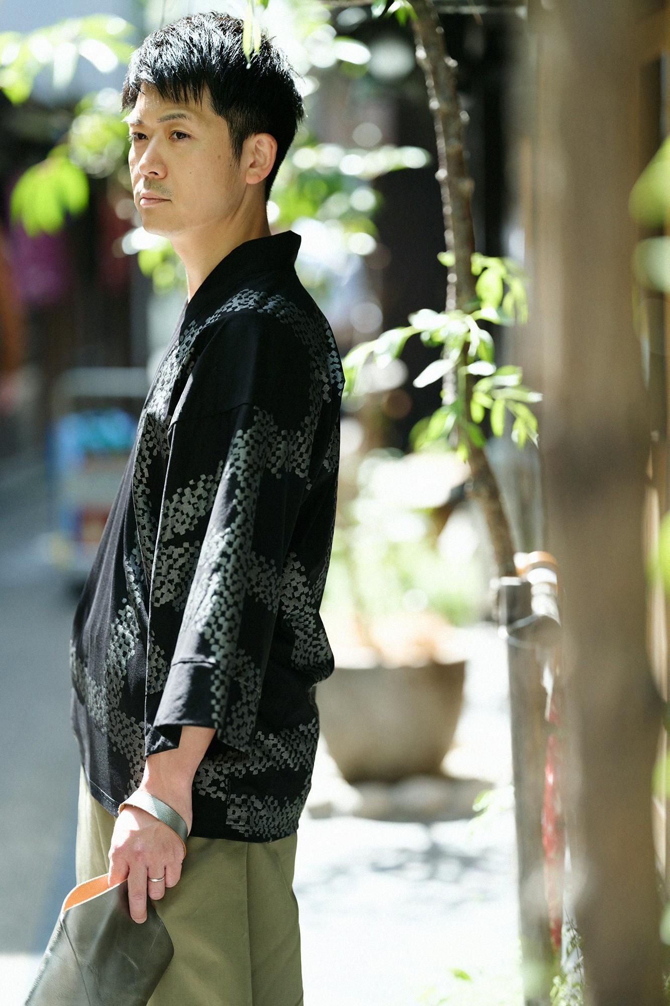 雙面編 風靡 上衣/五花大綁 黑色