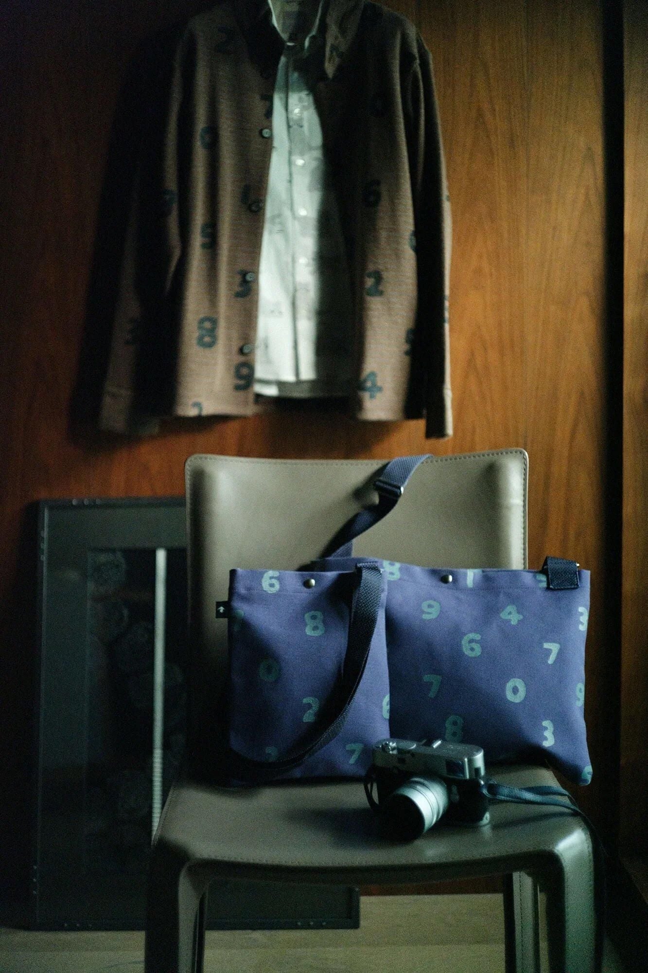 帆布 サコッシュ/SO-SU-U 江戸紫(えどむらさき)×灰青(はいあお)