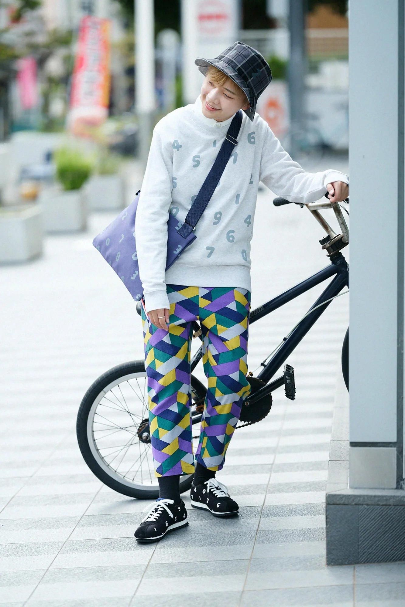 帆布 サコッシュ/SO-SU-U 江戸紫(えどむらさき)×灰青(はいあお)