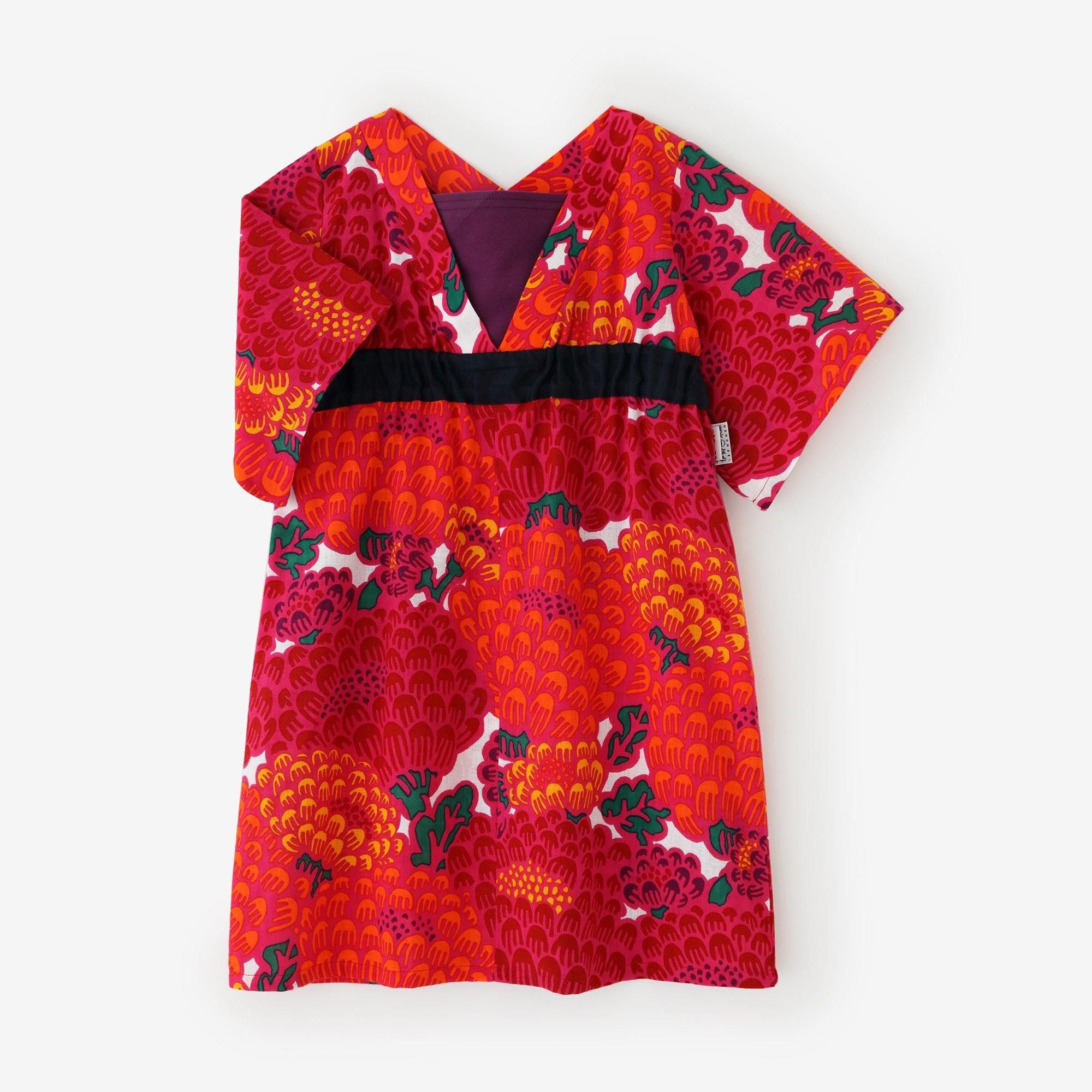 ● Isemomen Cotton Yukata Dress / Kenran