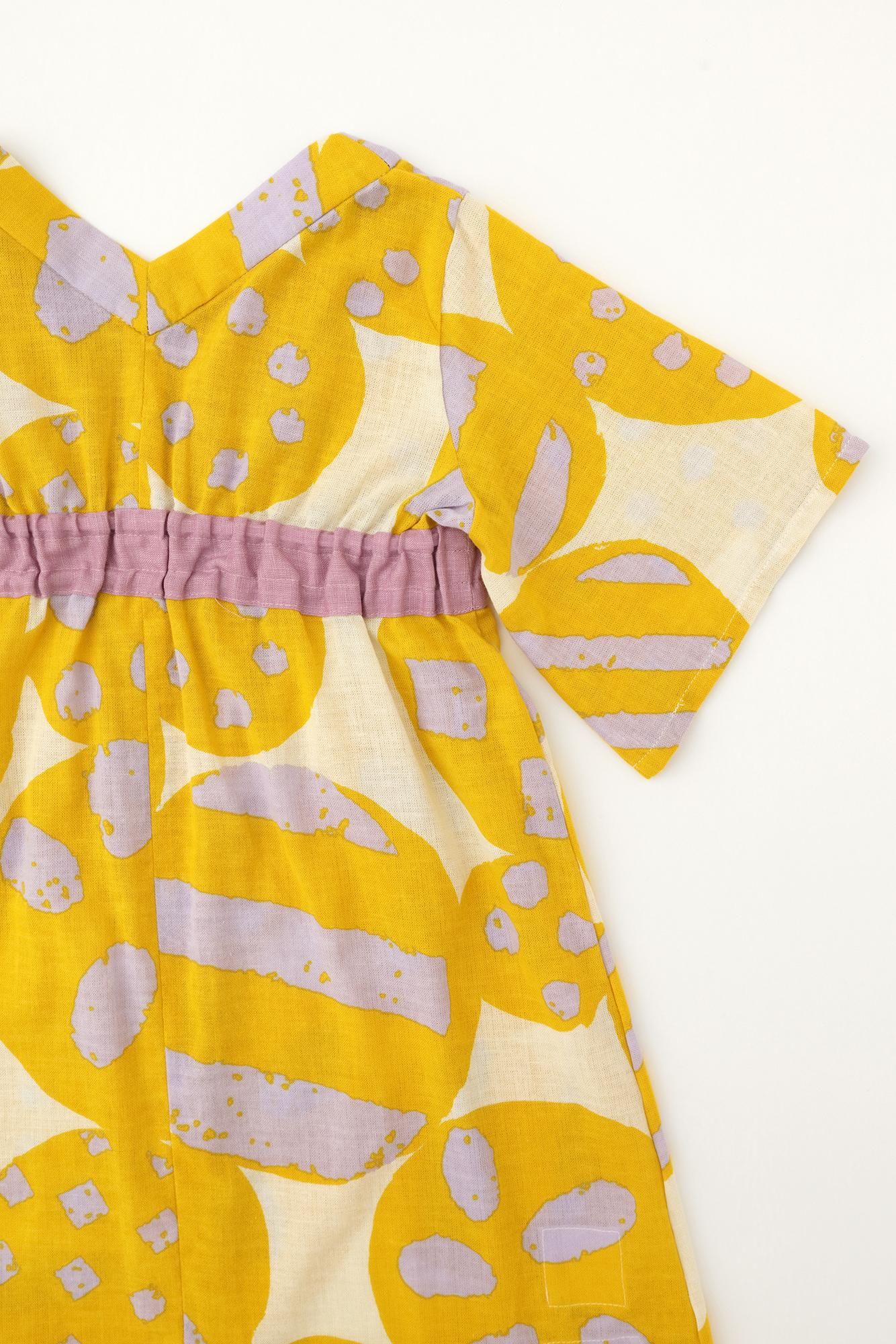 ● Isemomen Cotton Yukata Dress / Spring Buds Kiki