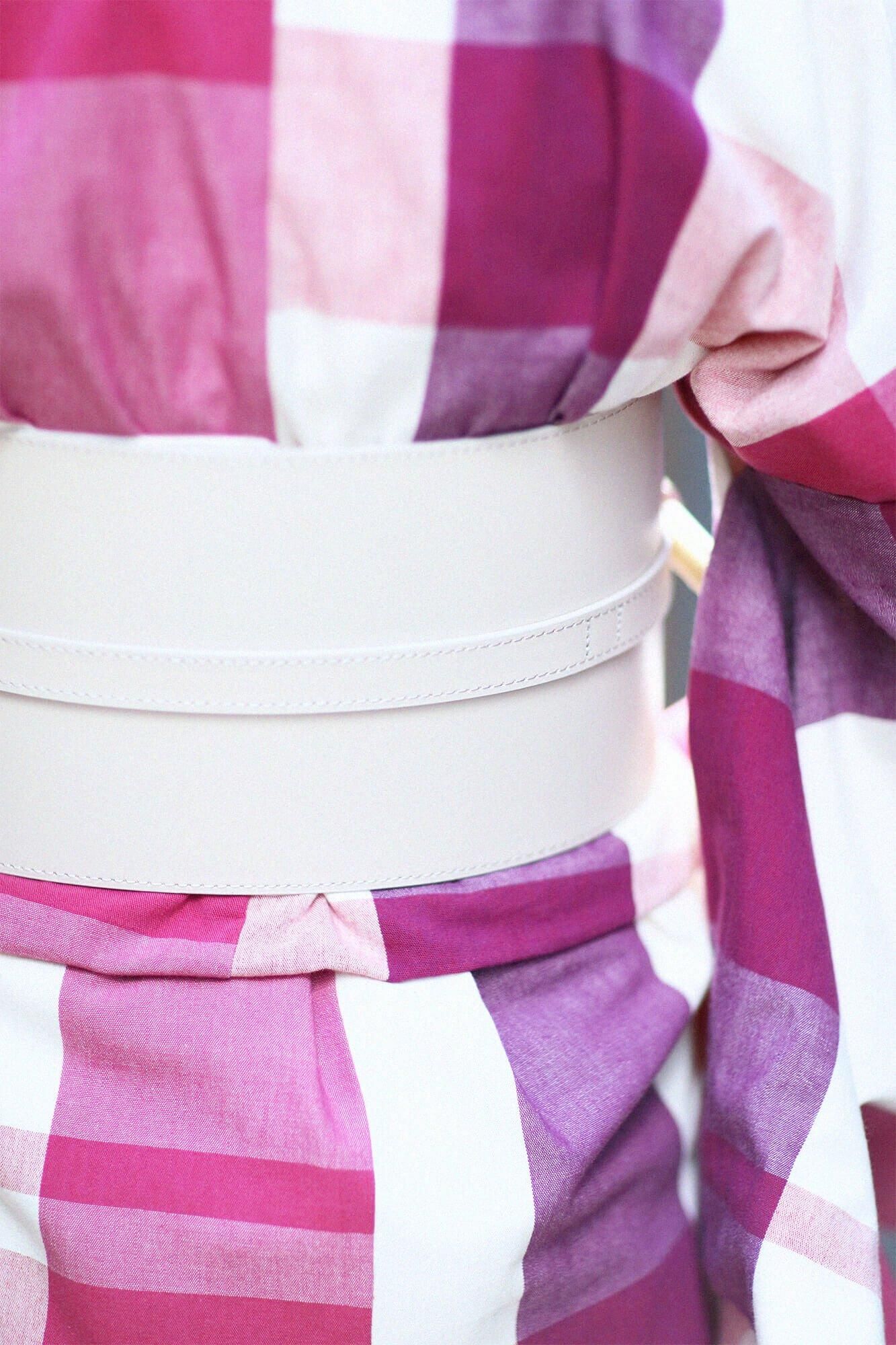 Leather Obi Belt / Plain Color 2