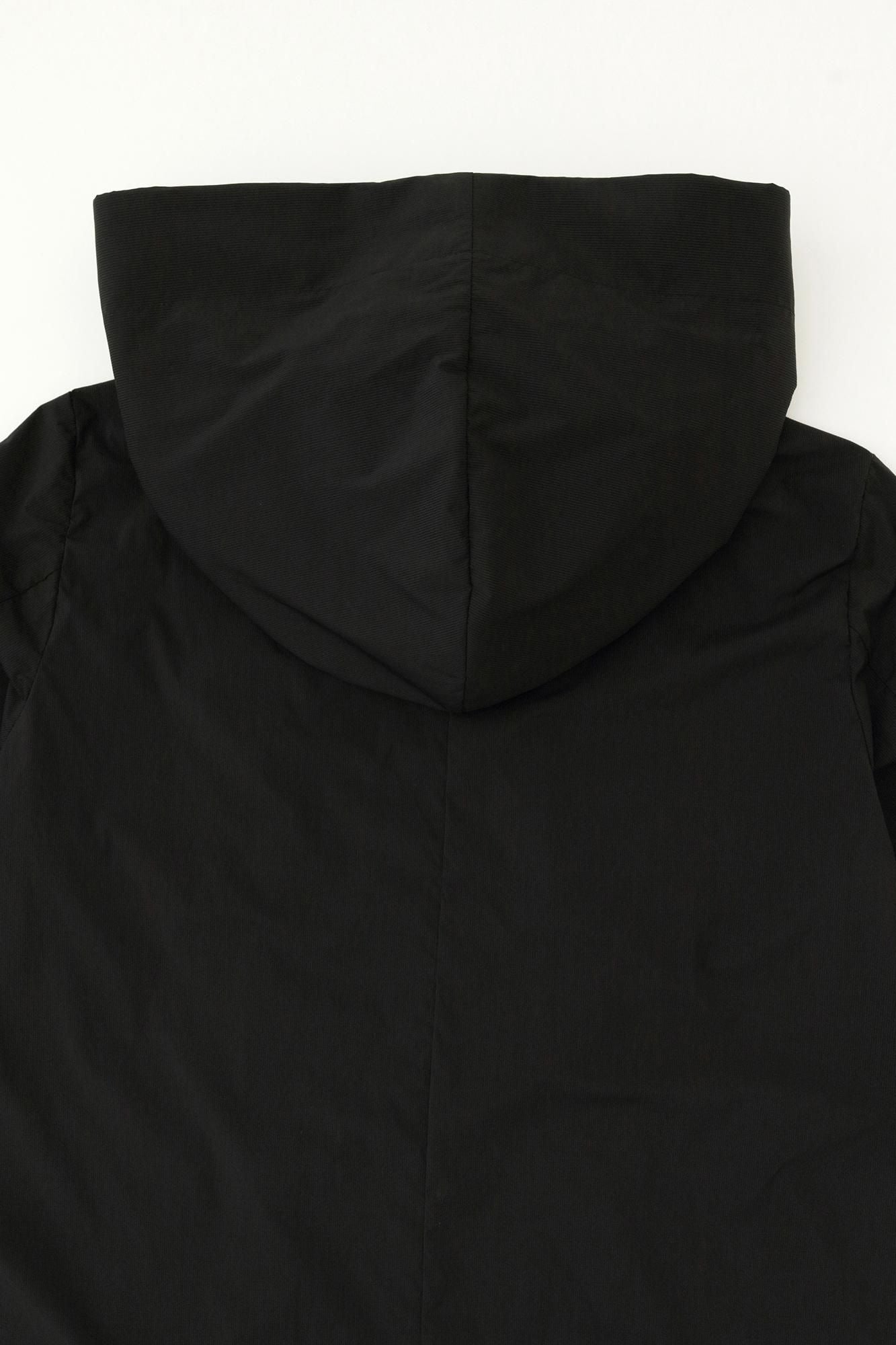 Cordura(R)彈性連帽風衣/黑色× SO-SU-U十數