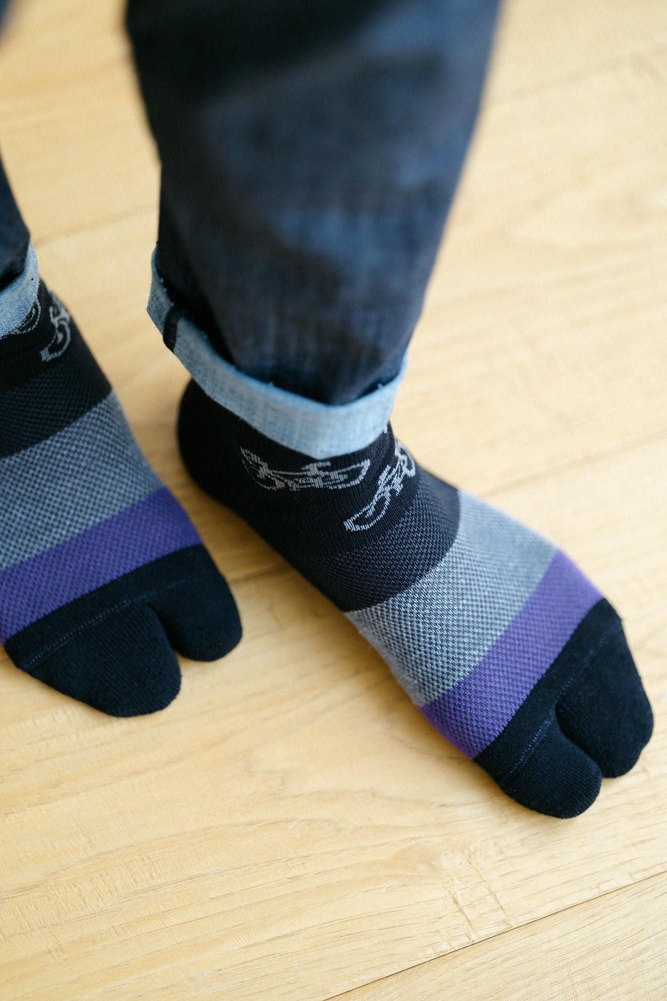 Tabi-Unterseite aus gepolstertem Flor und Mesh (knöchellang)/Charin Charin Wet Color (Wet Color)