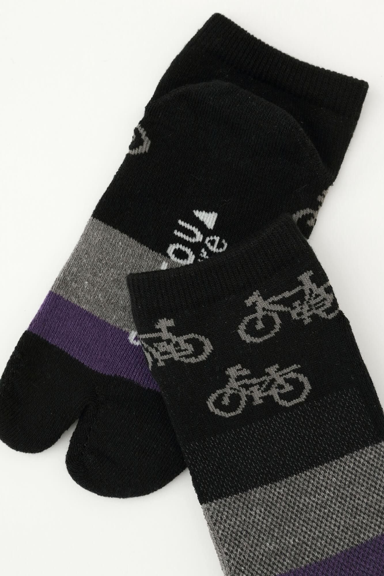 Tabi-Unterseite aus gepolstertem Flor und Mesh (knöchellang)/Charin Charin Wet Color (Wet Color)