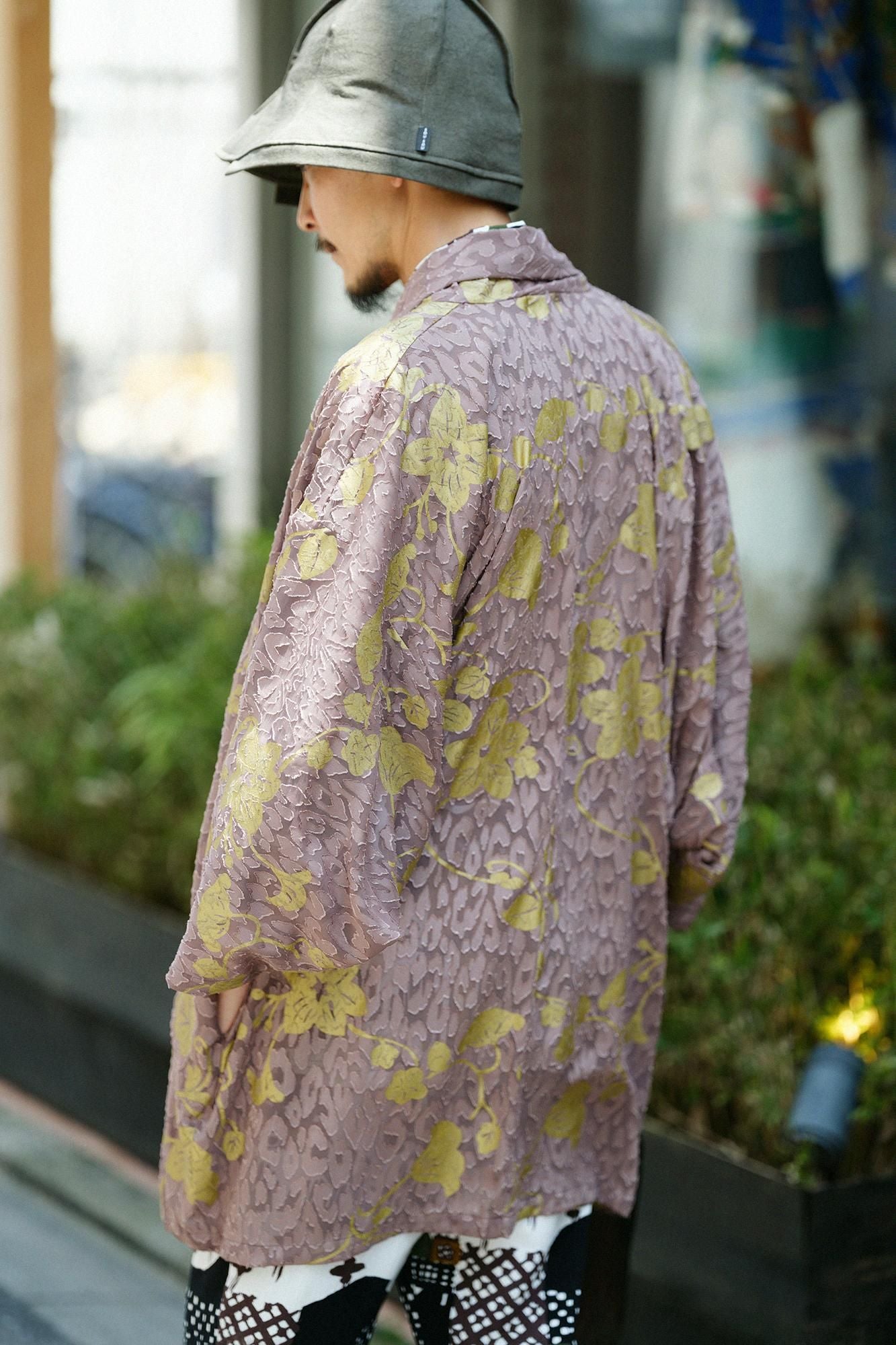 Couper jacquard, manches mojiri, vêtements courts, célibataire (hitoe) / beau (Uruwashi) Kogarashicha