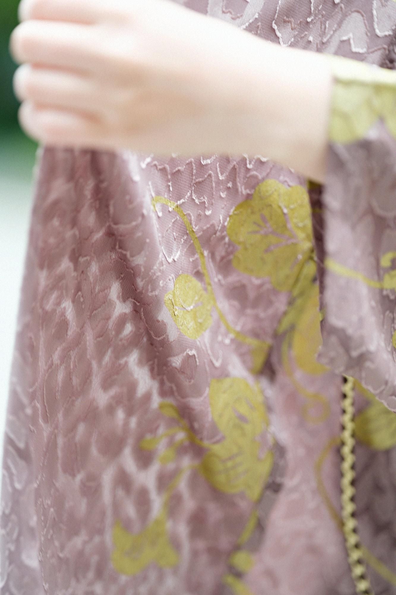 Couper jacquard, manches mojiri, vêtements courts, célibataire (hitoe) / beau (Uruwashi) Kogarashicha