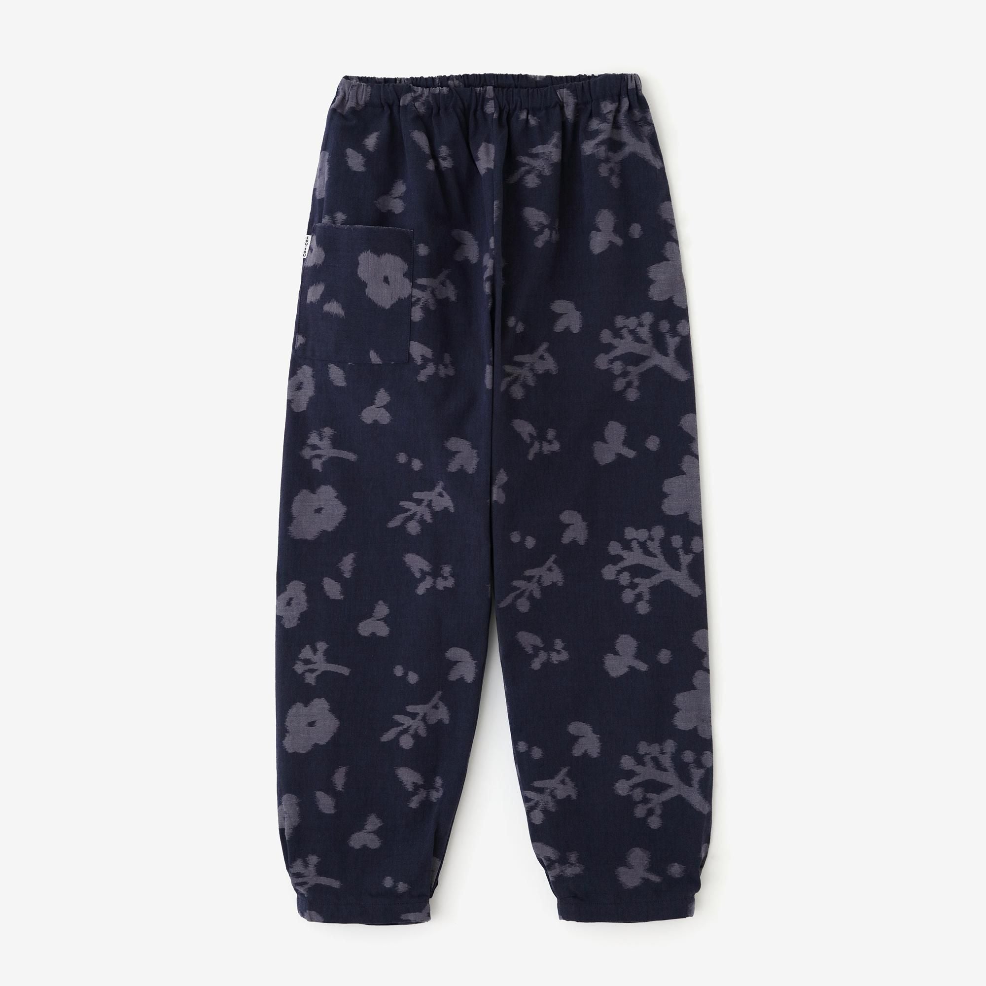 久留米織工人褲/里山深藍色