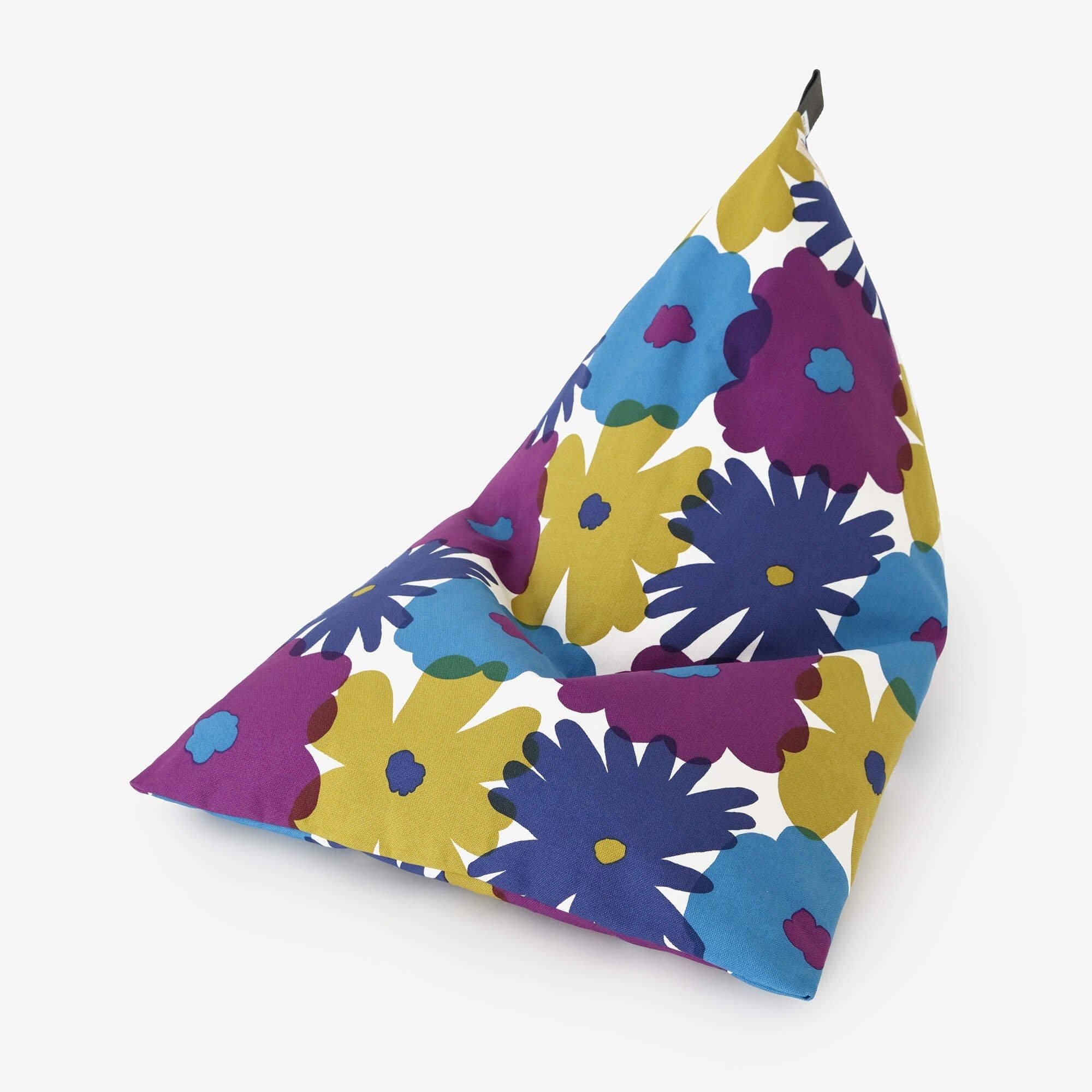 クッション座椅子/おおらかとりどり 中 白南風(しらはえ)【※お届けに約3週間】