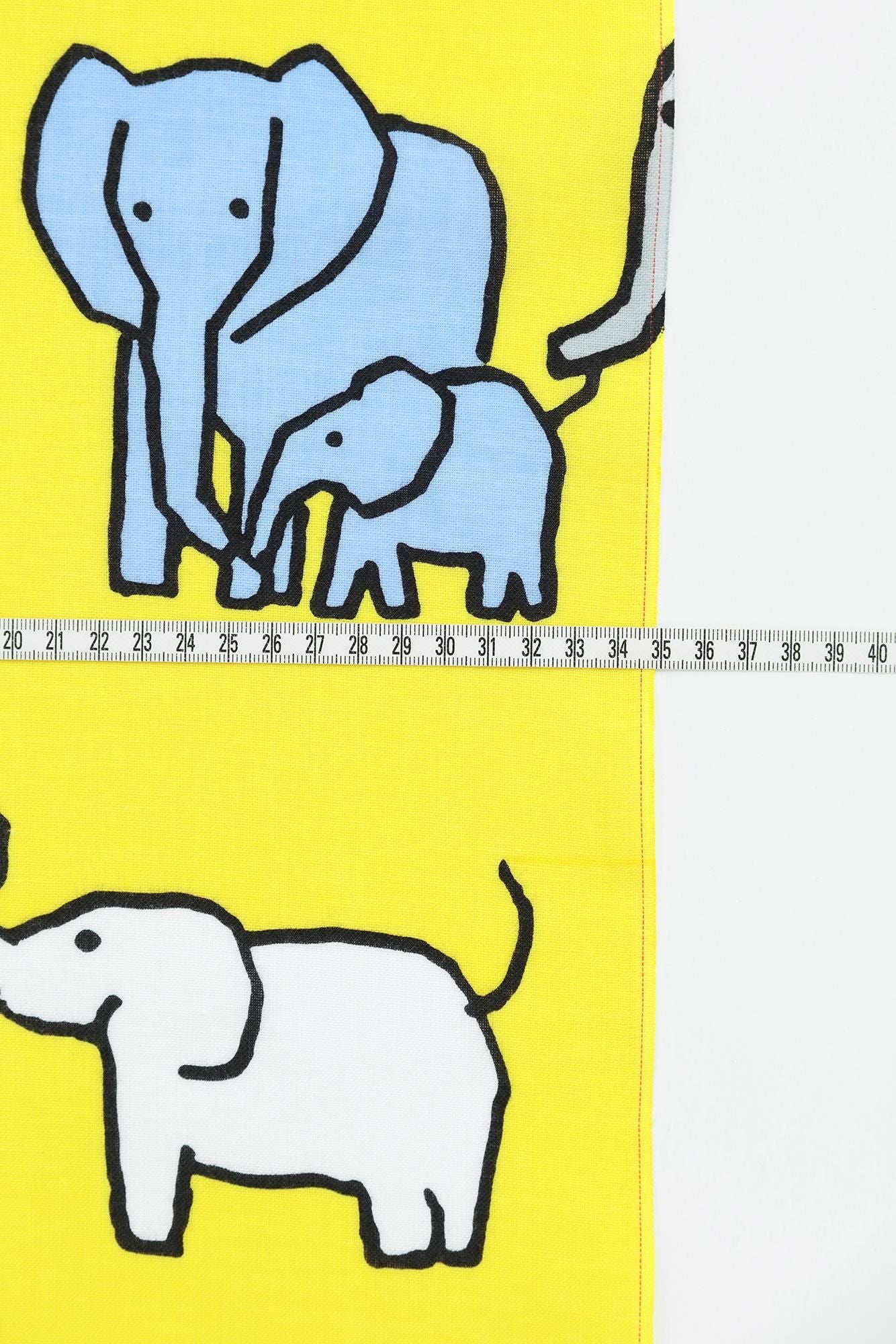 Textile (Ise-momen cottoncotton Handkerchief)/Elephant<50cm>