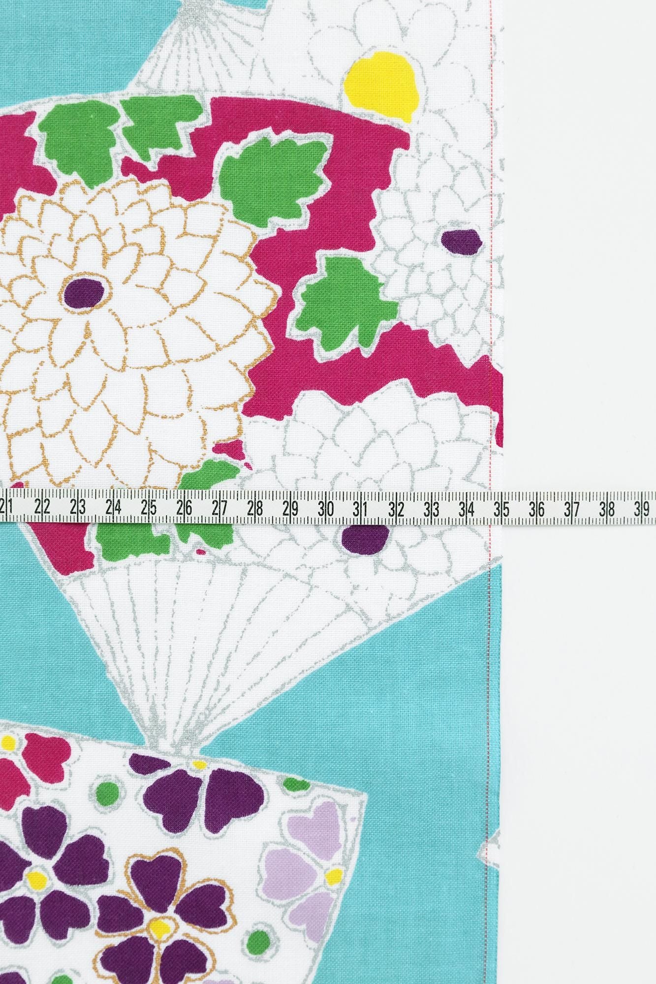 布料剪裁販售 (伊勢木棉 手巾)/fan(ougi)<50cm>