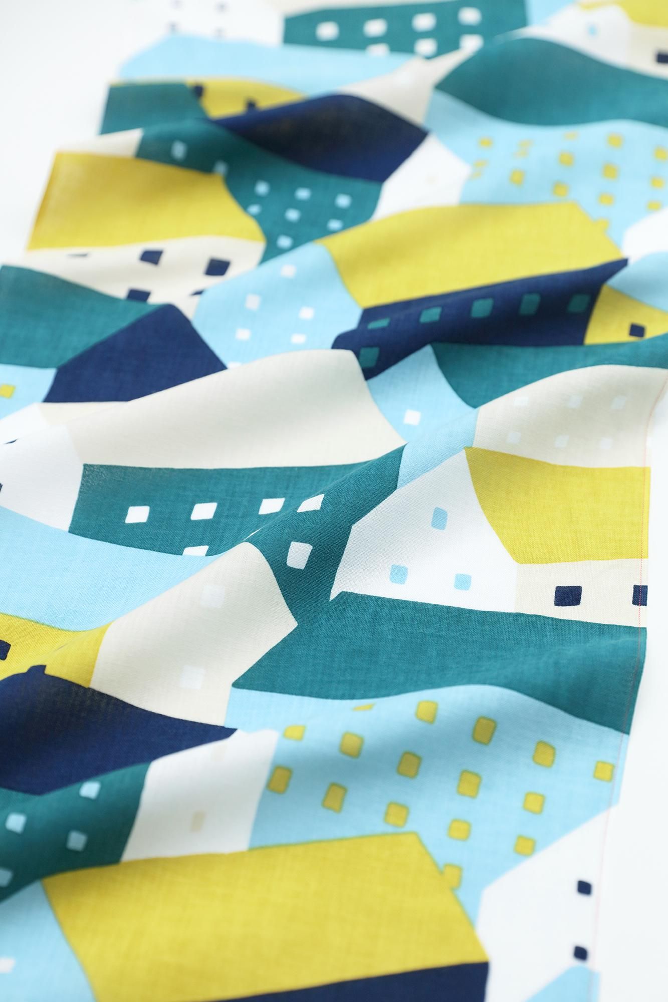 Textile (Ise-momen cottoncotton Handkerchief)/Northern Countries Moonlight(Getsumei)<50cm>