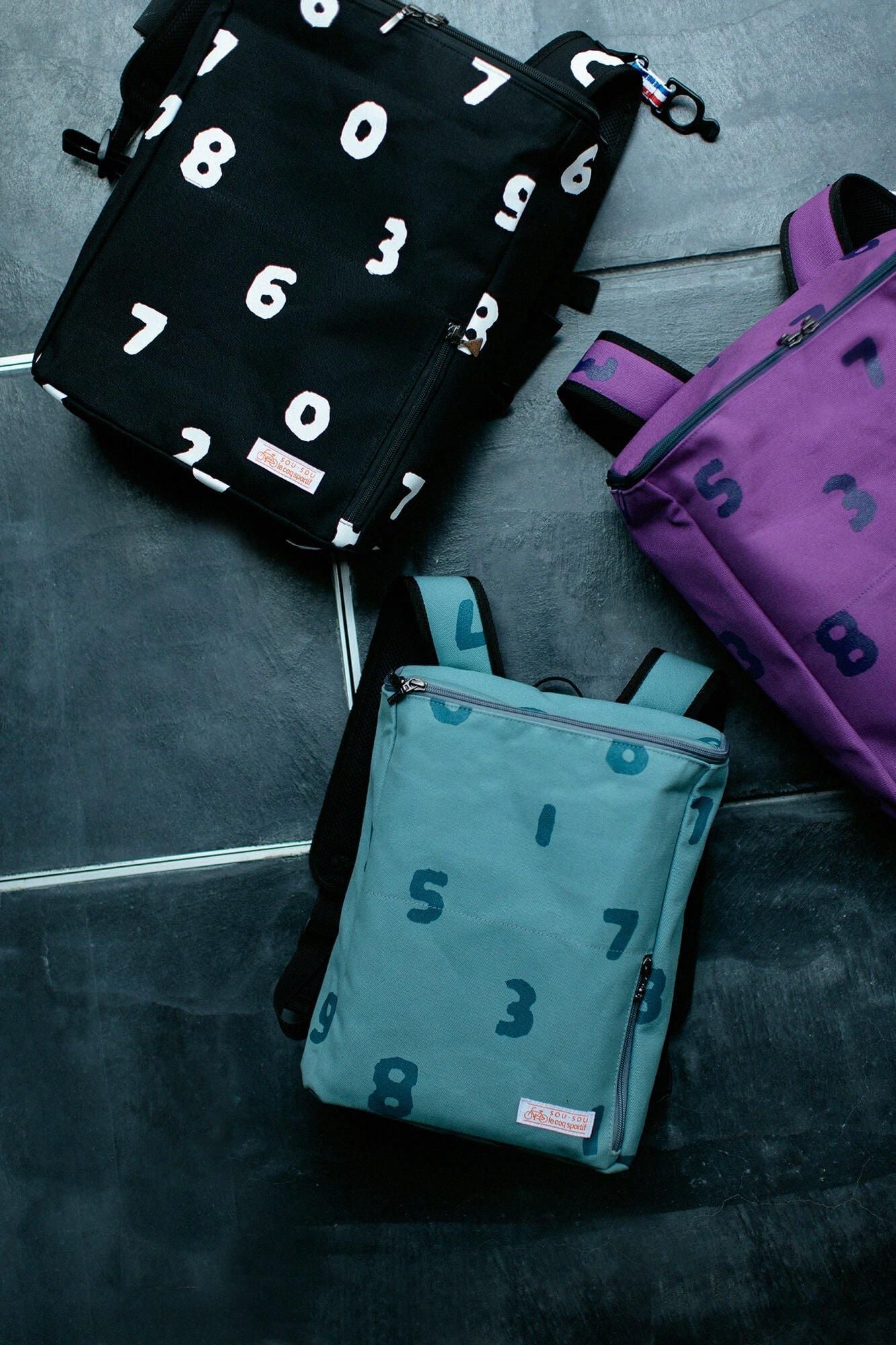 BOXバックパック 小/SO-SU-U 深川鼠(ふかがわねず)×青緑(あおみどり)