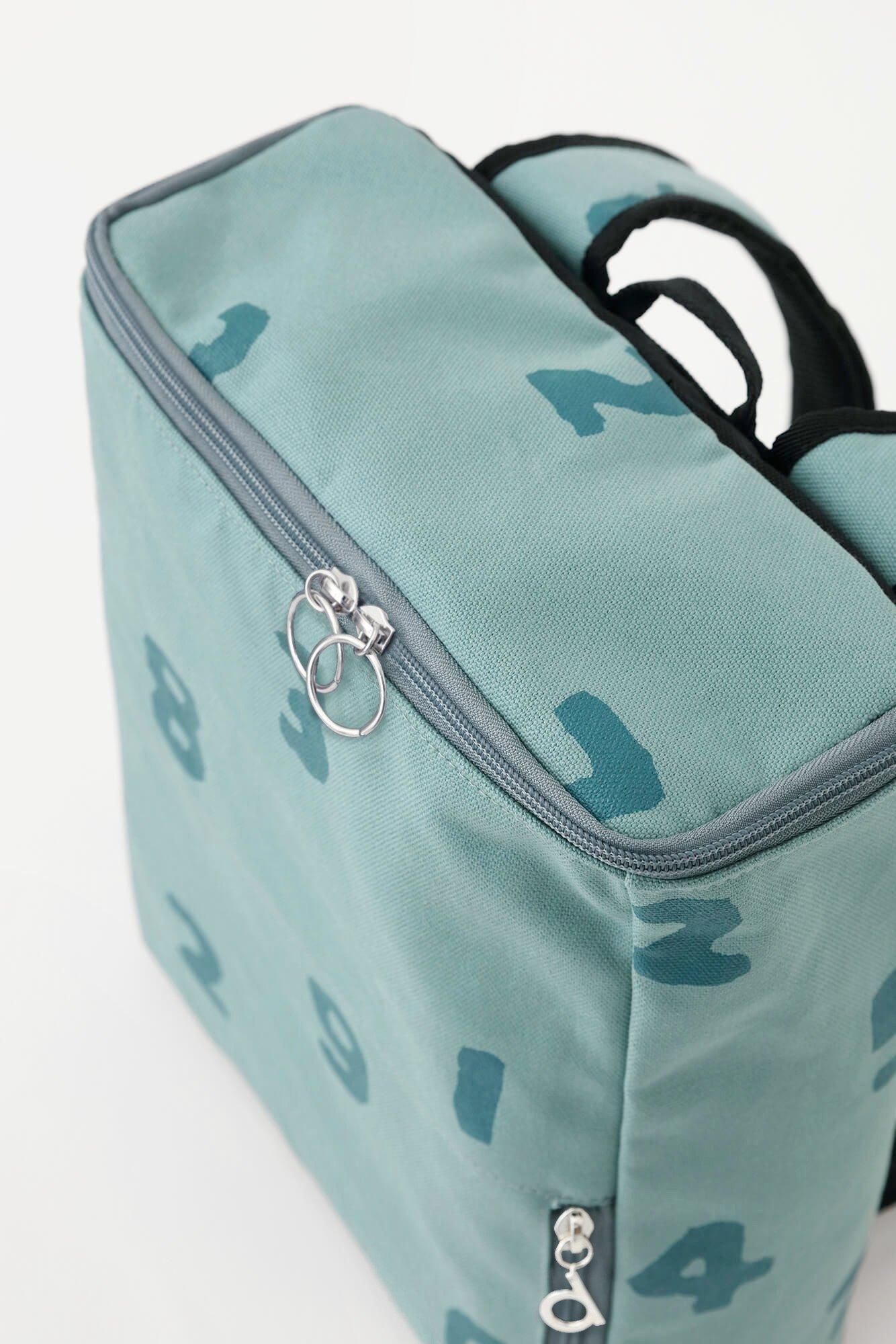 BOXバックパック 小/SO-SU-U 深川鼠(ふかがわねず)×青緑(あおみどり)