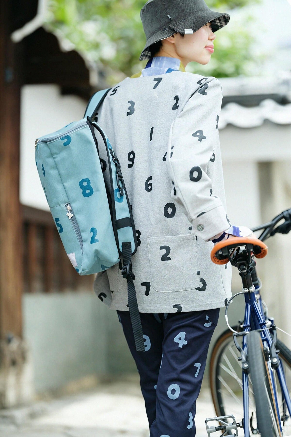 BOX Rucksack/SO-SU-U Fukagawa Nezu x Blaugrün (Ao Midori)