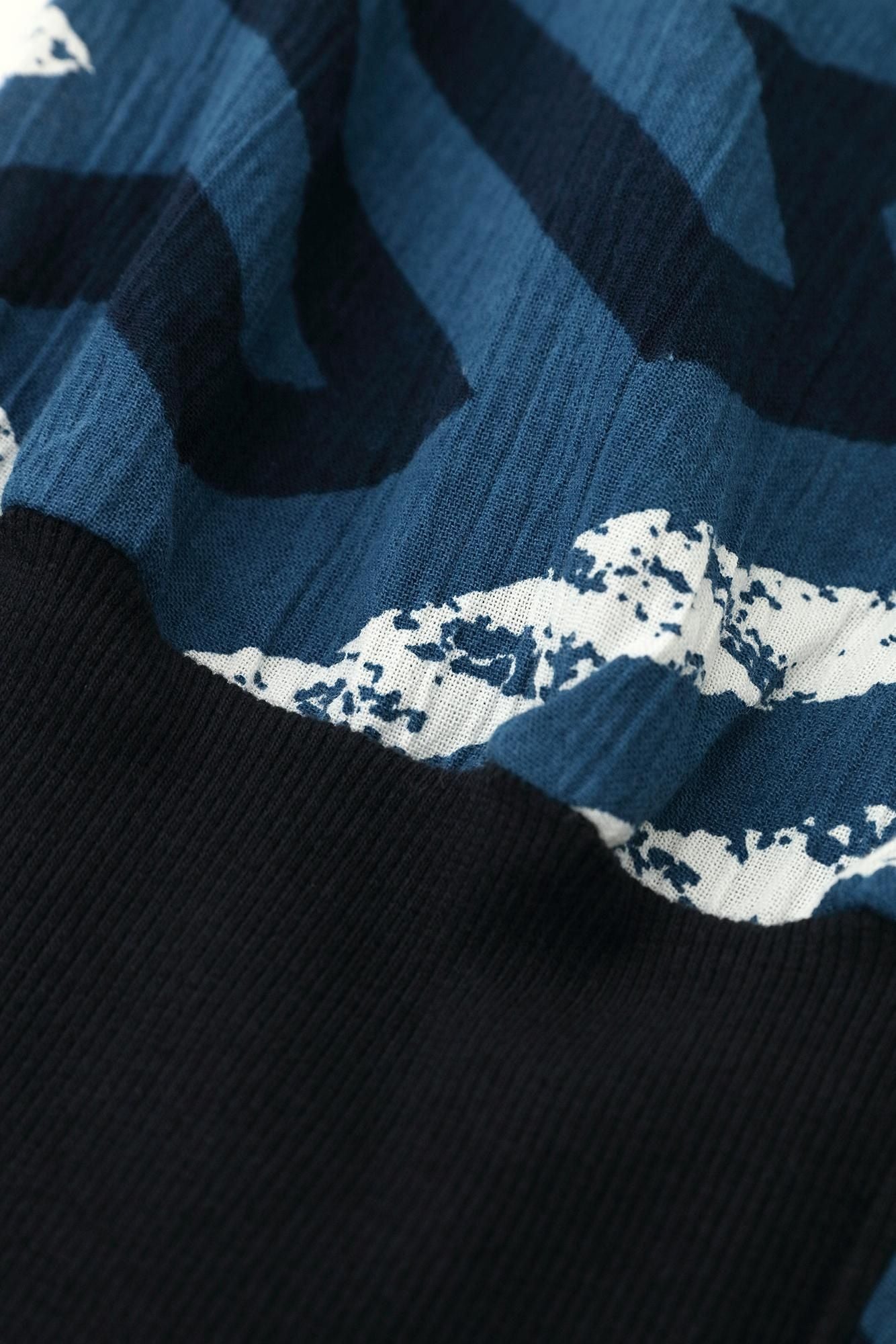 Takashima Chijimi 20/20 靛蓝印花、Tattsuke、Enyuu 磨损/Saaya 风格、Era