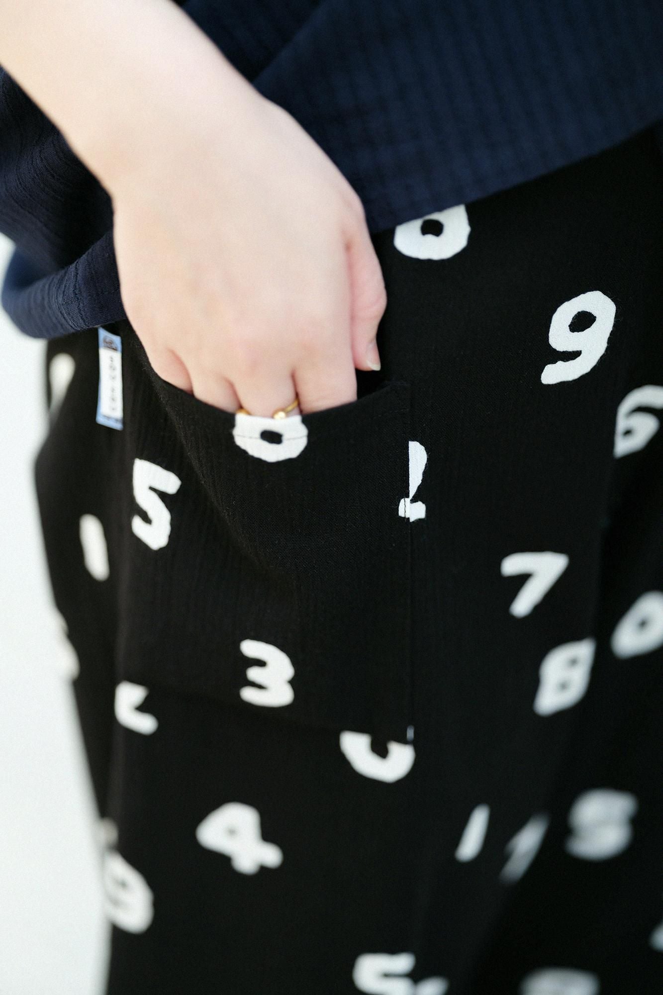 Chizimi Cotton 20/20 Monpe Workers Pants / SO-SU-U Black