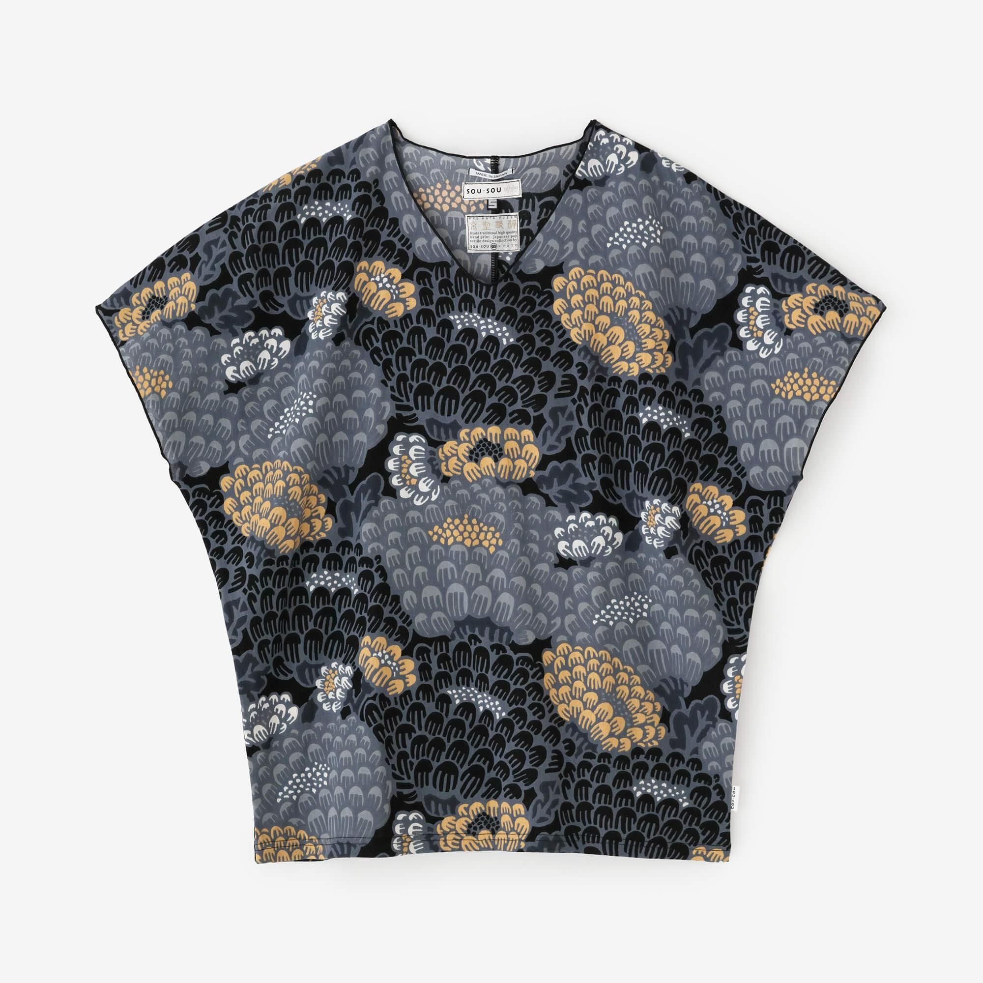 高島縮棉 40/40 短袖上衣 / 絢爛 寶來