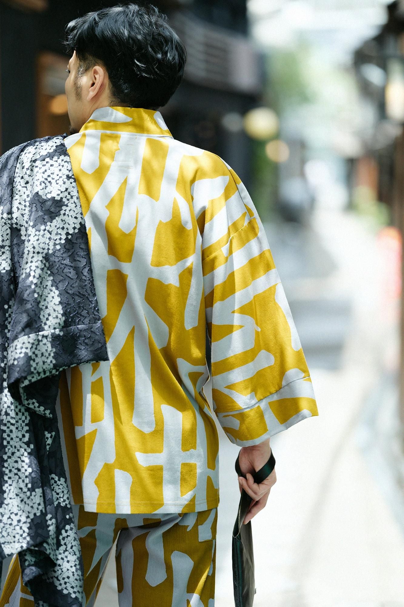 Chizimi Cotton 40/40 Fubi Kimono Shirt / Rhythm