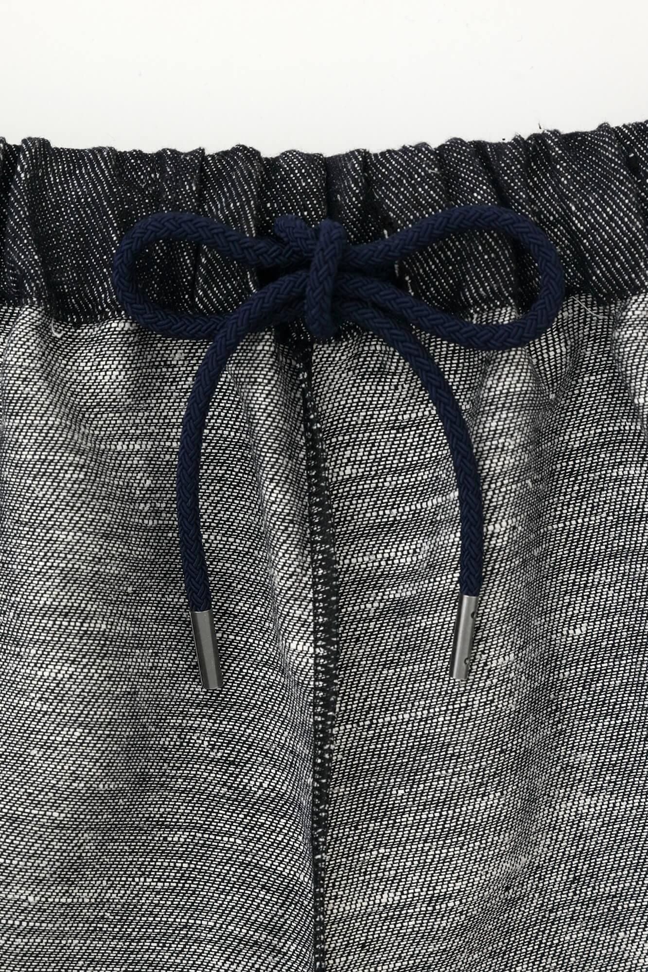 麻デニム 広形(ひろなり)もんぺ/黒紺(くろこん)