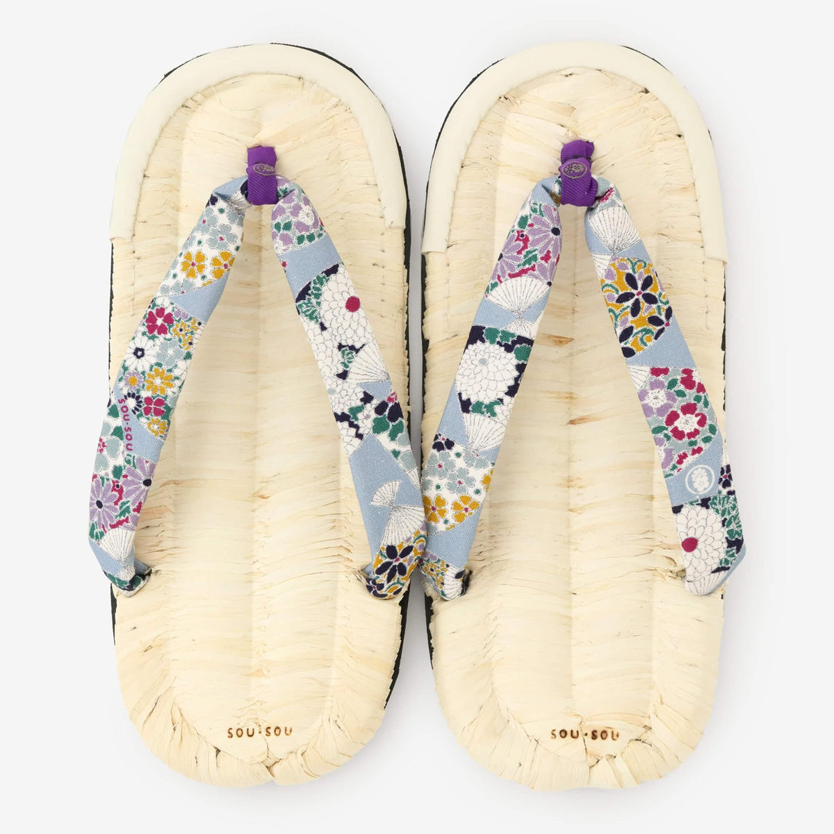 Zori Sandalen Asabura Tee Bambus/Fächer