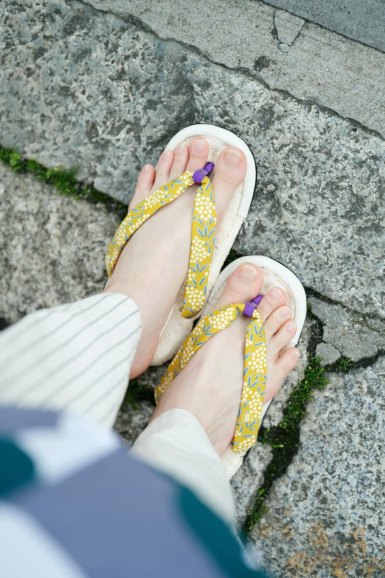 凉鞋asabura棕色竹/南丹竹,金色