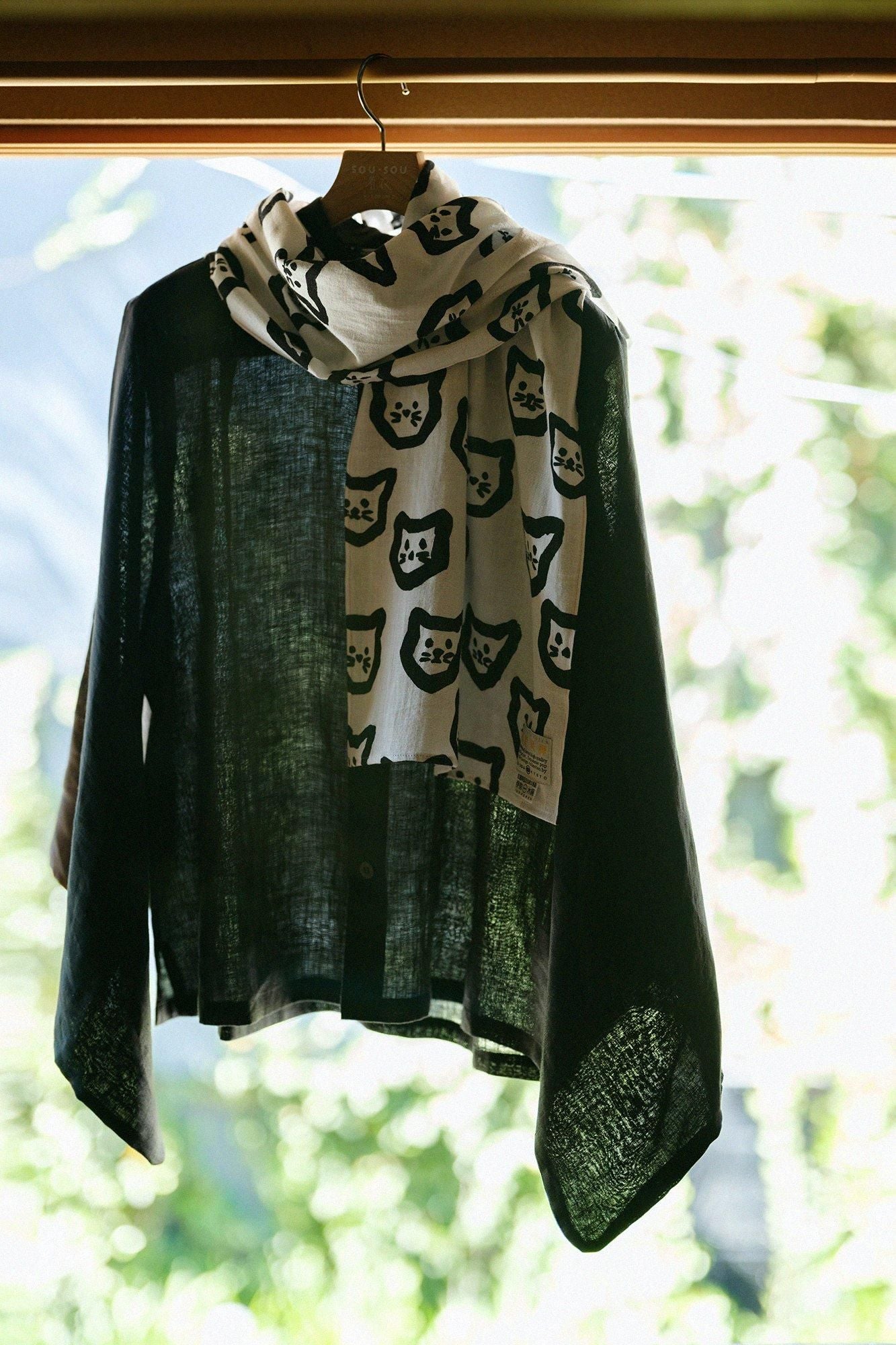 Isemomen Cotton Short Scarf / Kitten