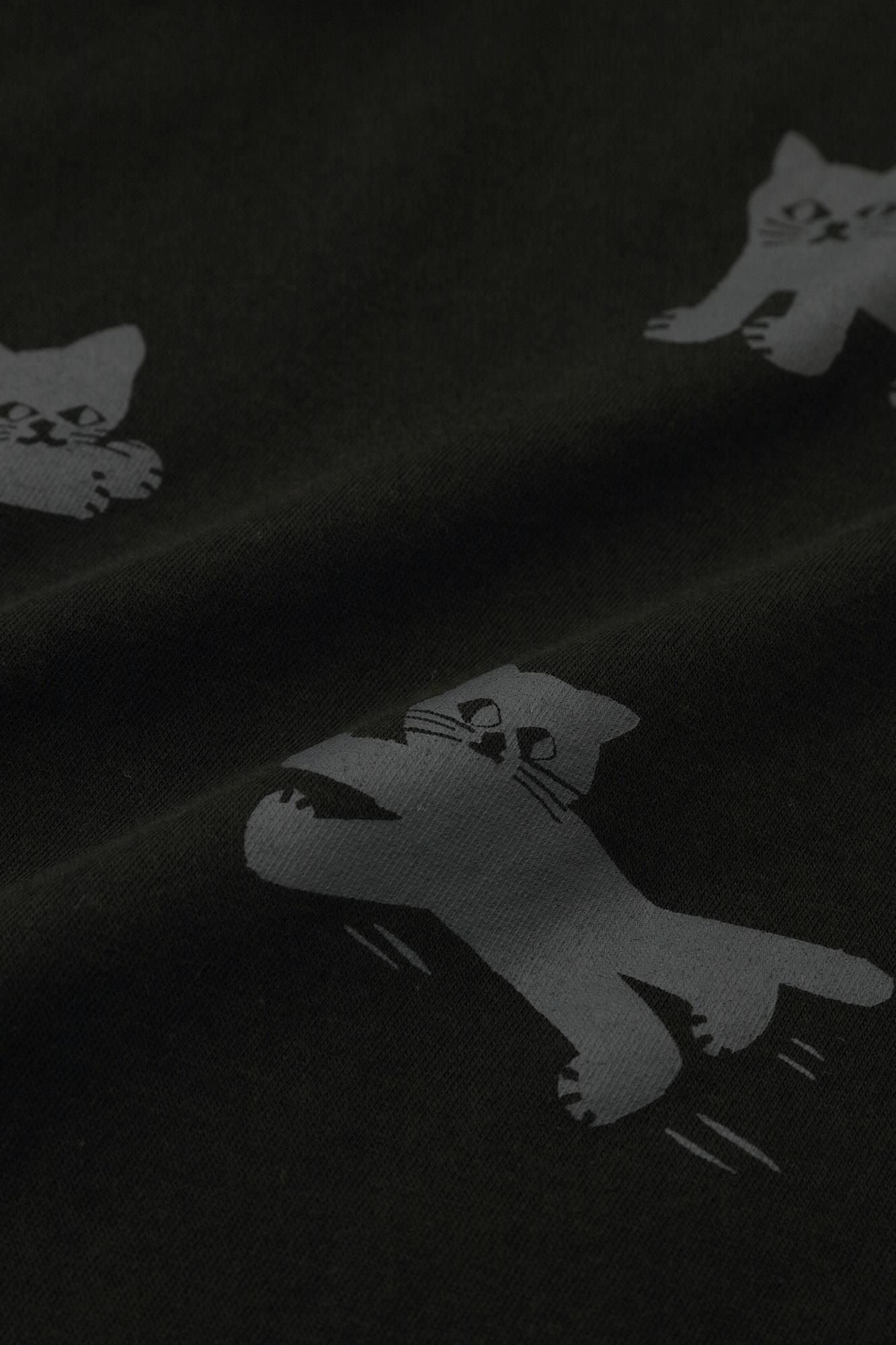 貓咪短袖T-shirt【5.0】/黑色