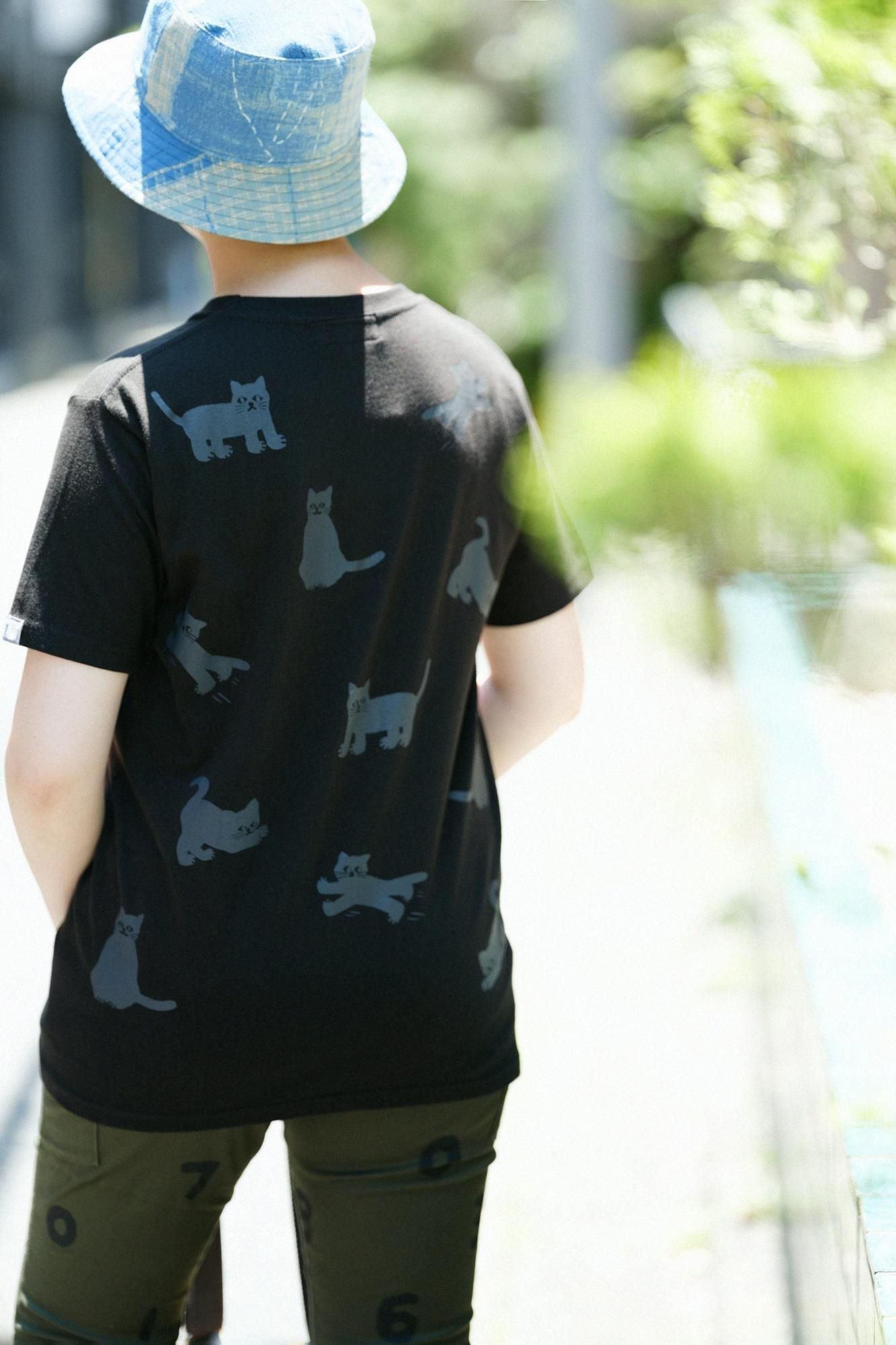 貓咪短袖T-shirt【5.0】/黑色