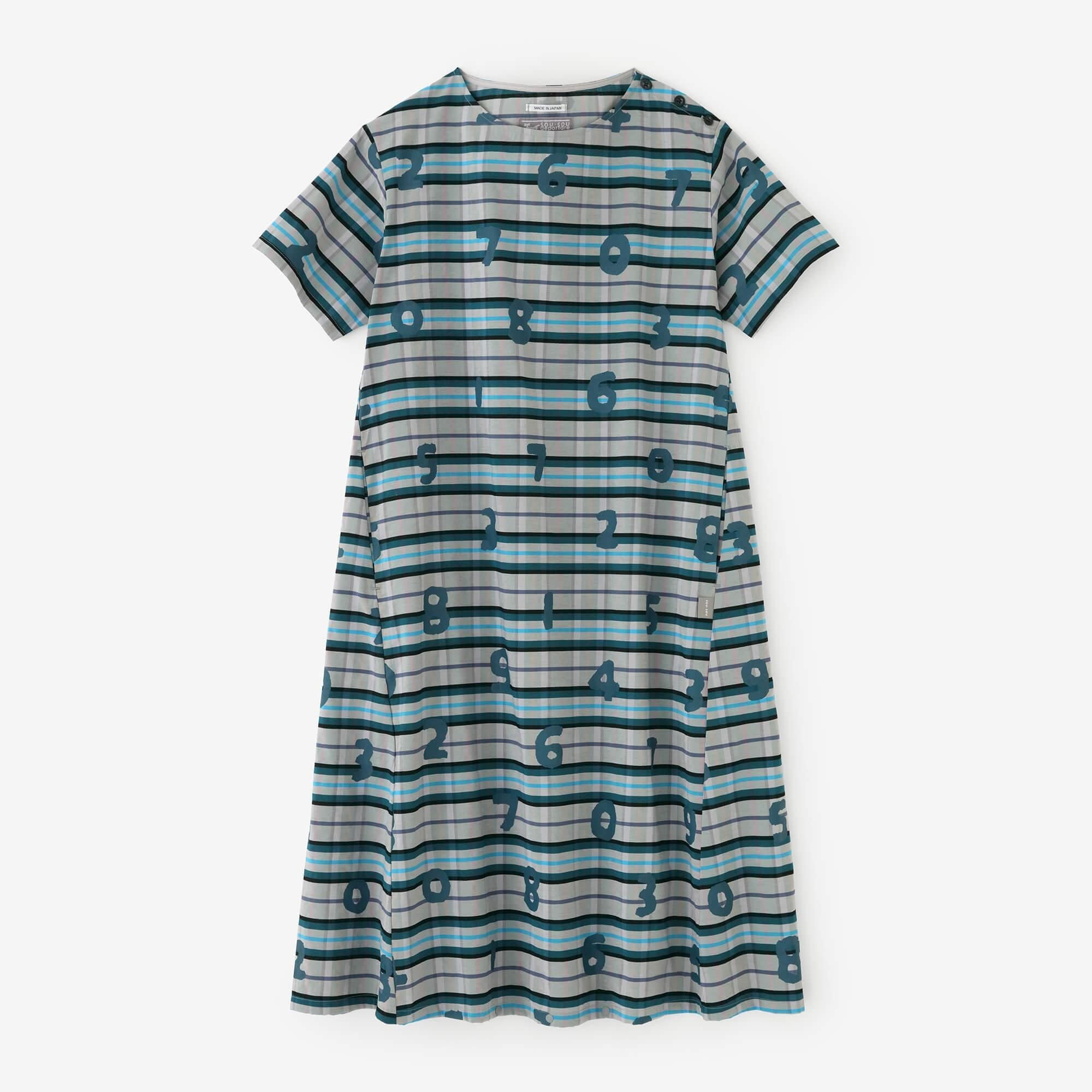 【net limited】Viscose Nylon Check BIKE One-piece Dress / SO-SU-U