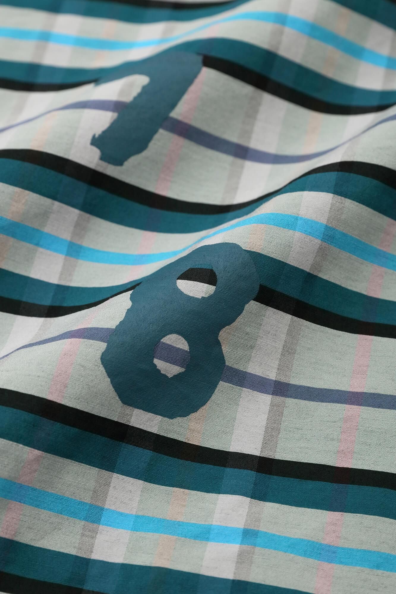 【net limited】Viscose Nylon Check BIKE One-piece Dress / SO-SU-U