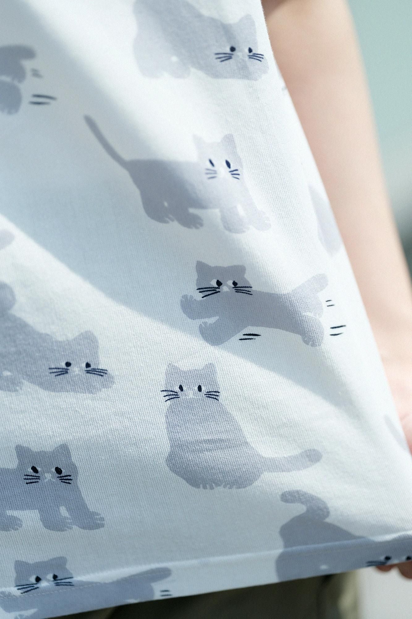 Takashima Chiku 40/40短袖T恤/猫