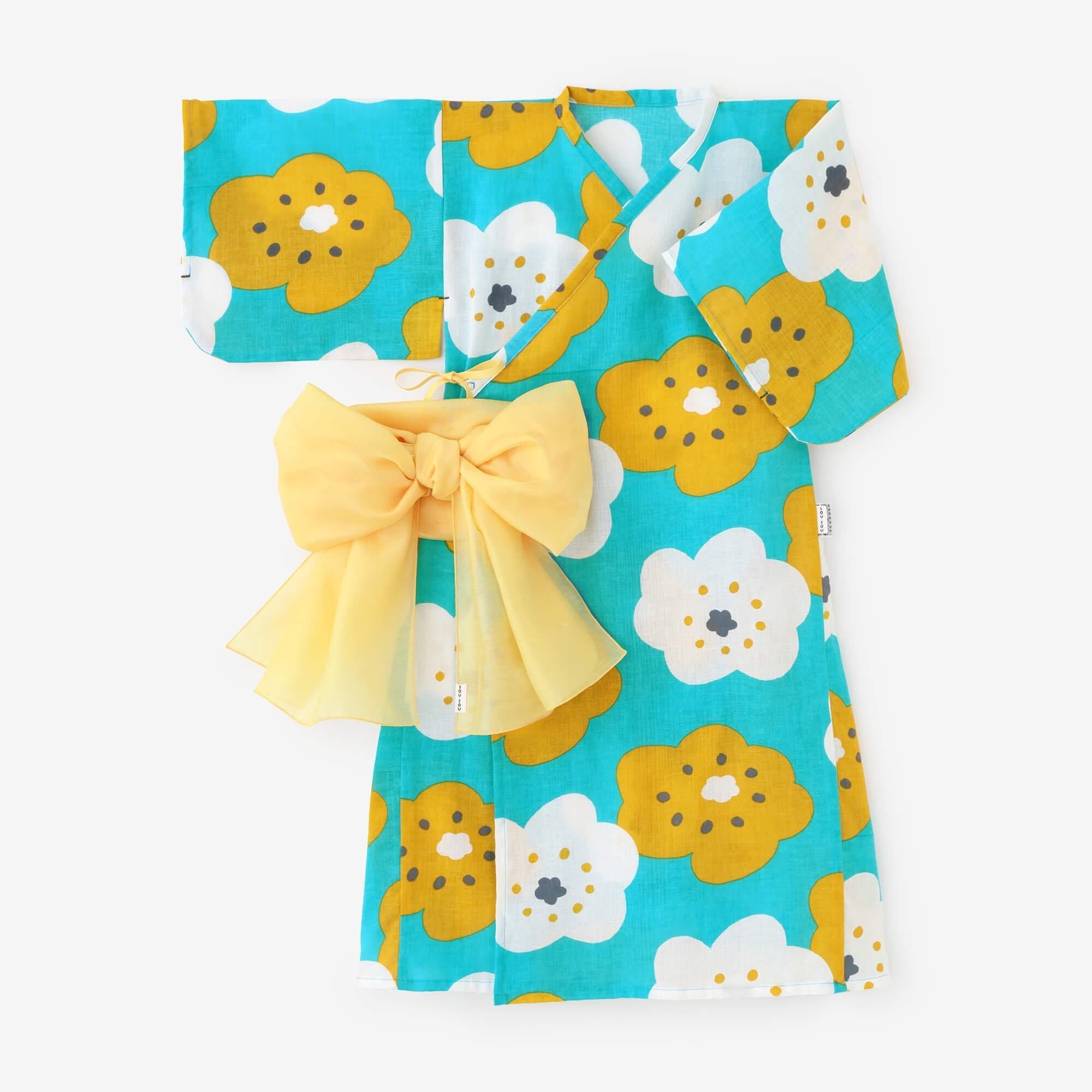 ●伊勢木棉 兒童浴衣(附腰帶)/微笑