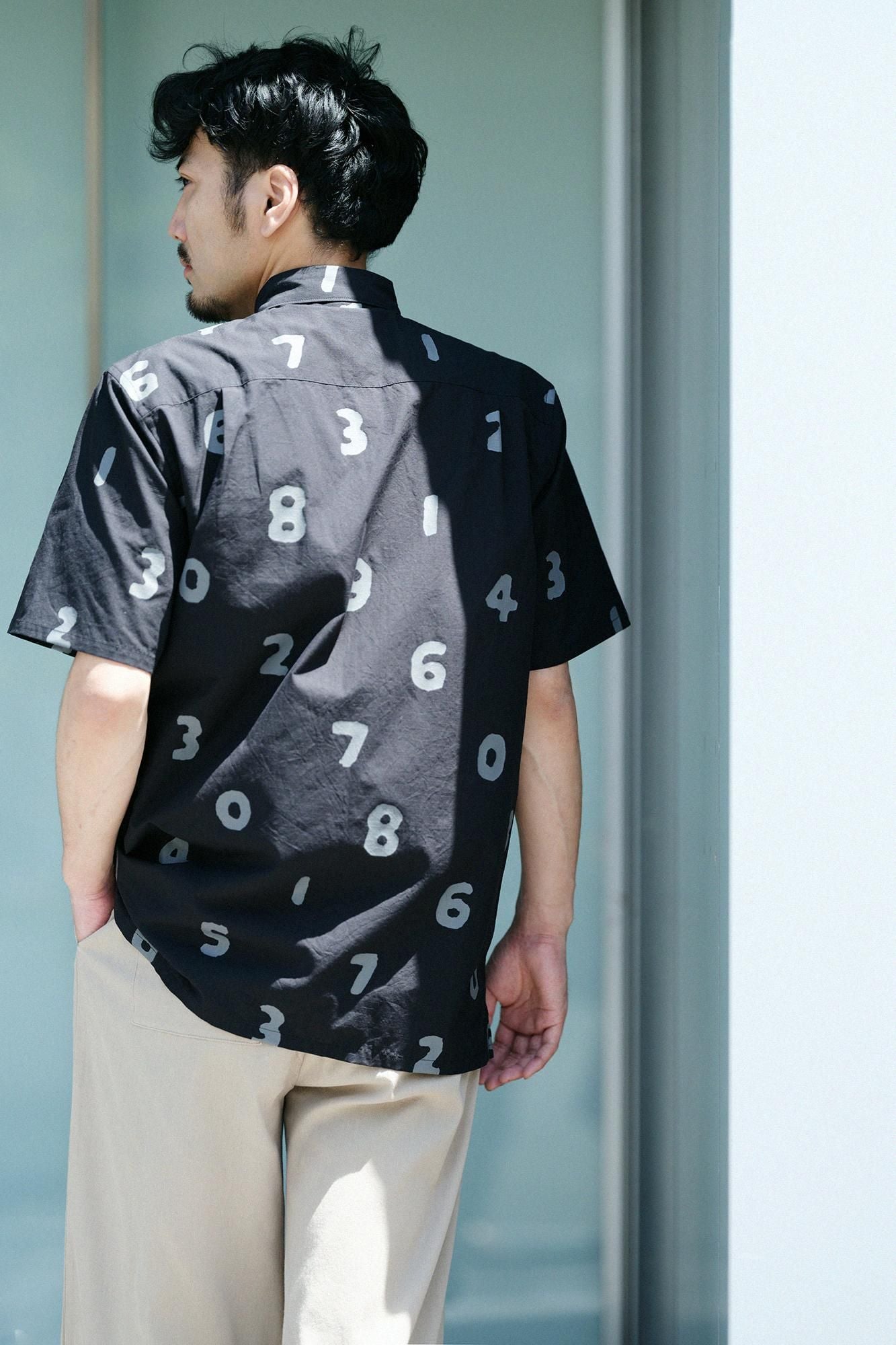 【net限定30%OFF】リップストップ W.P.半袖シャツ/SO-SU-U 濡羽色(ぬればいろ)