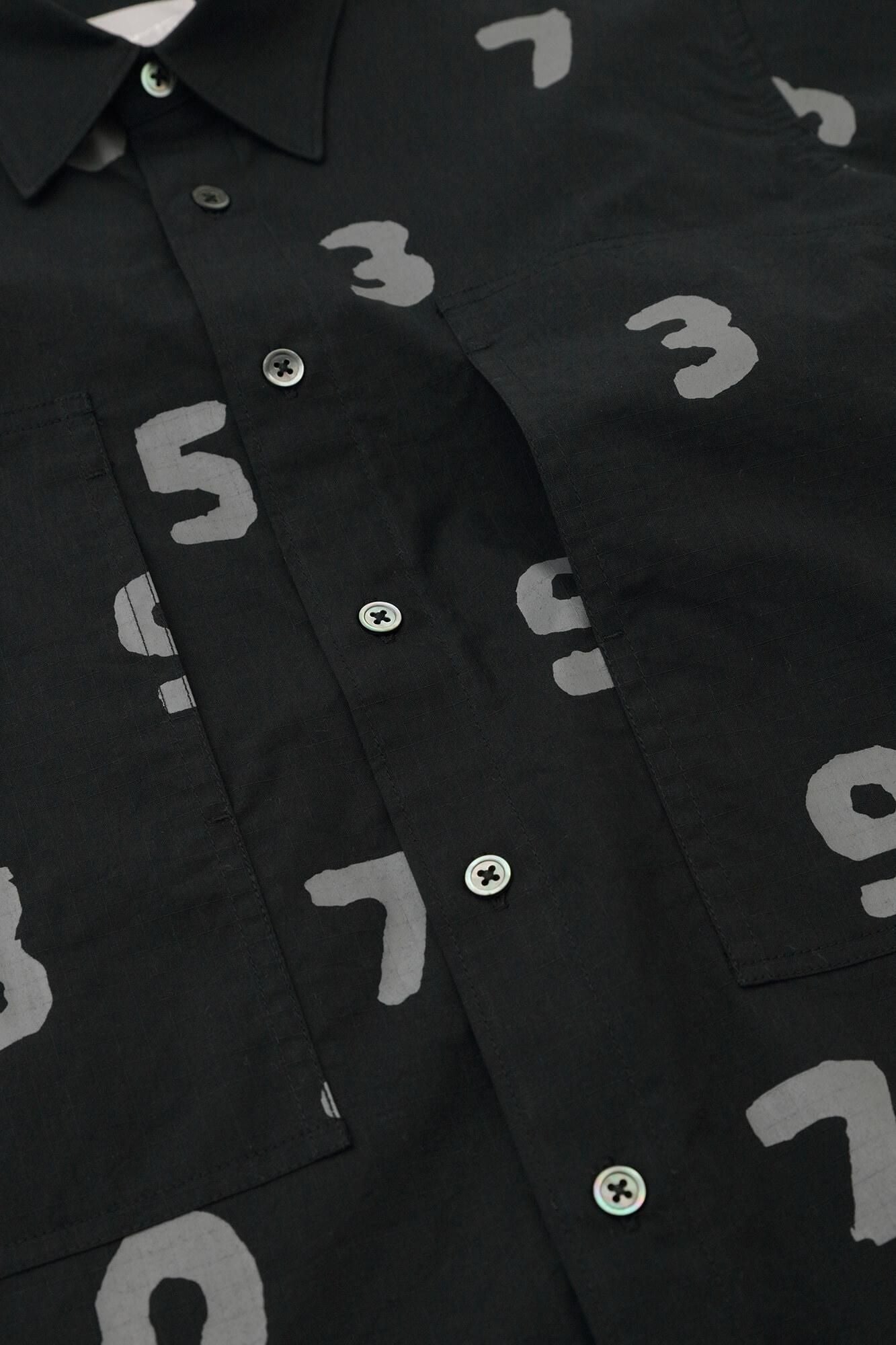 【net限定30%OFF】リップストップ W.P.半袖シャツ/SO-SU-U 濡羽色(ぬればいろ)