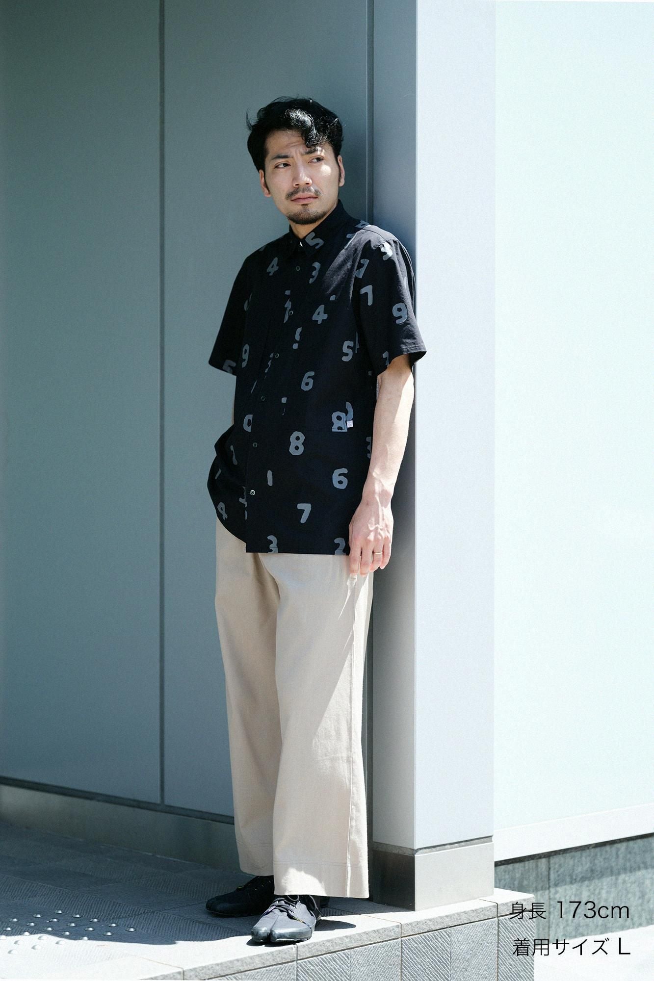 【net限定30%OFF】リップストップ W.P.半袖シャツ/SO-SU-U 濡羽色(ぬればいろ)