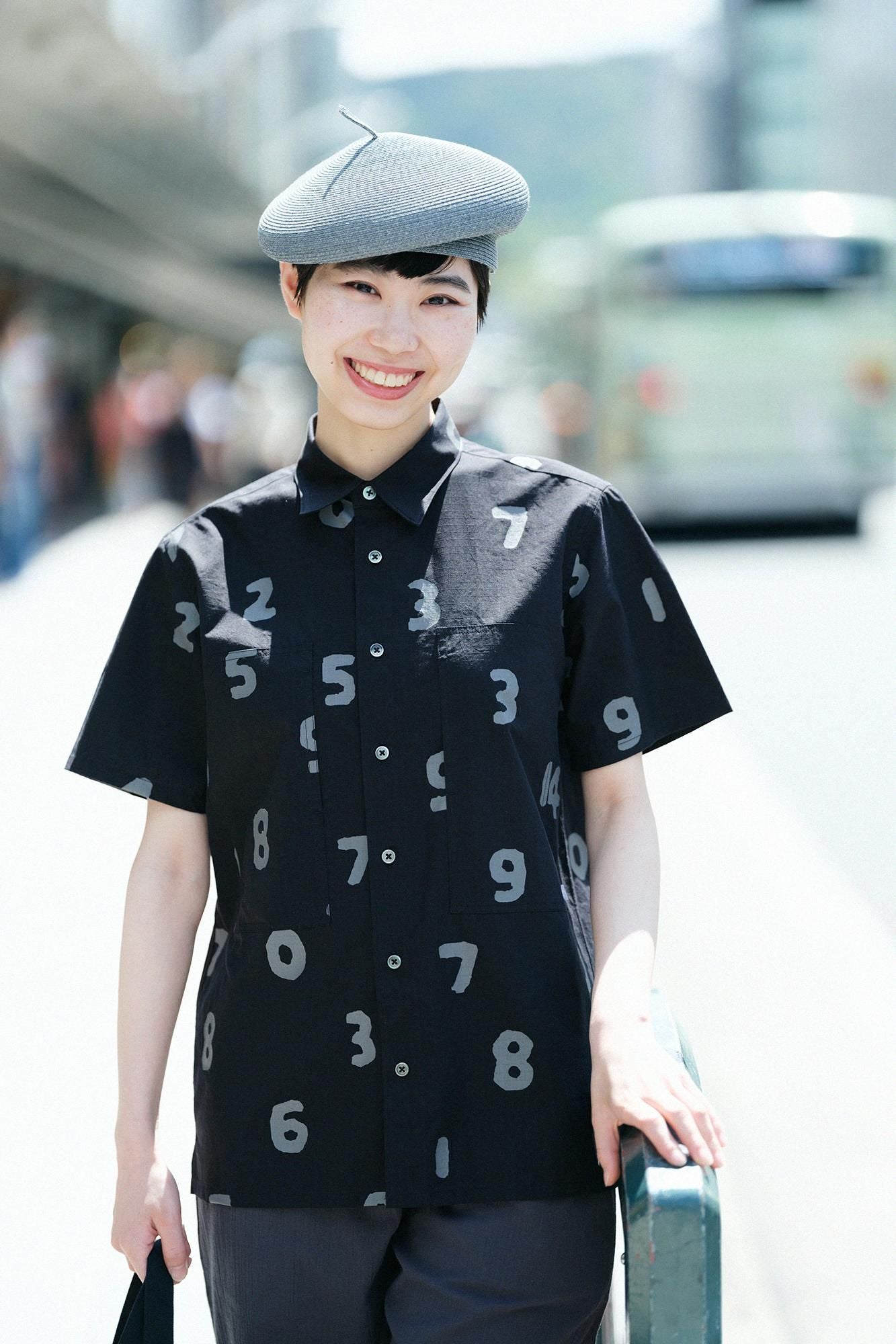 【net限定30%OFF】リップストップ W.P.半袖シャツ/SO-SU-U 濡羽色(ぬればいろ)