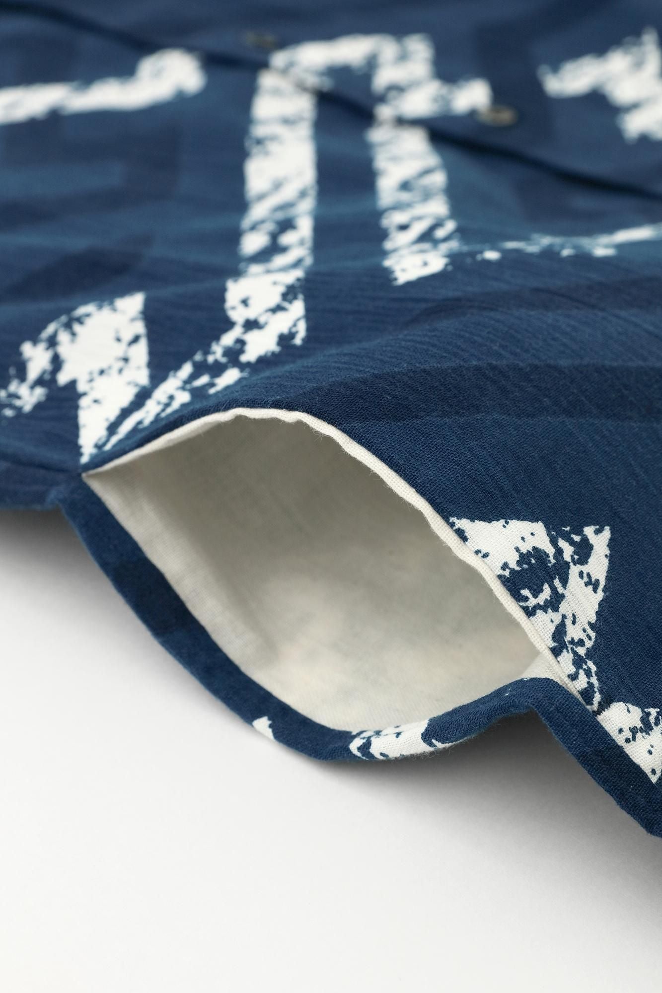 Chizimi Cotton 20/20 Ainasen Stand Collar Short Sleeve Shirt SP/Saya Era