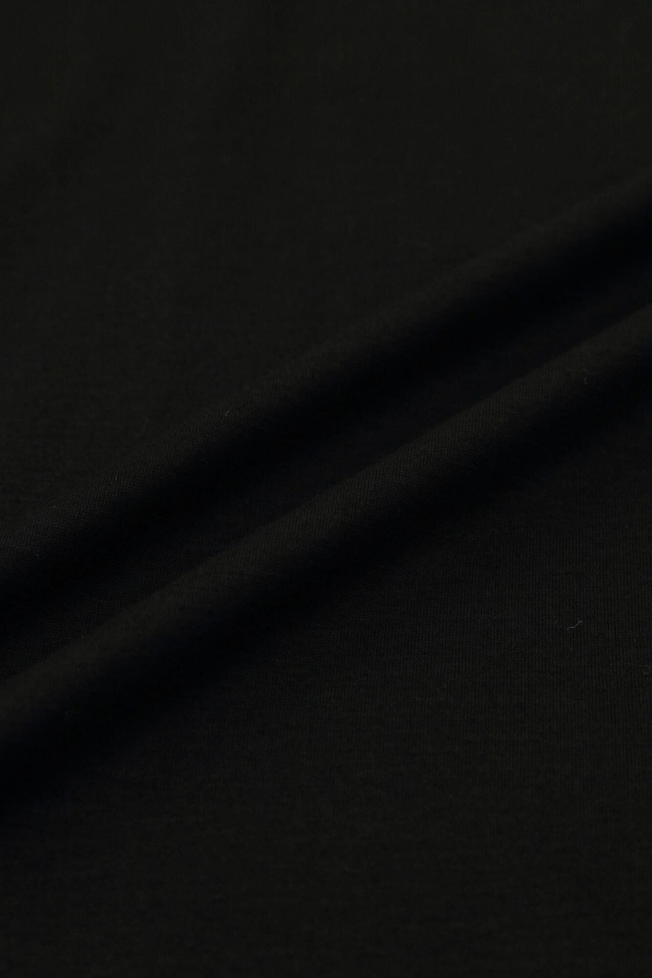 GIZA×Lyocell Plain Stitch Squirrel-like Cardigan / Black