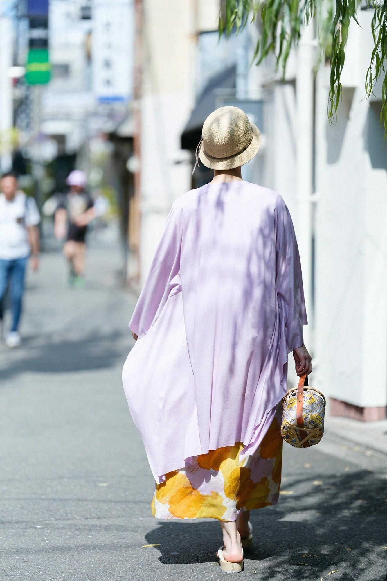GIZA×Lyocell Plain Stitch Squirrel-like Cardigan / Pastel Pink