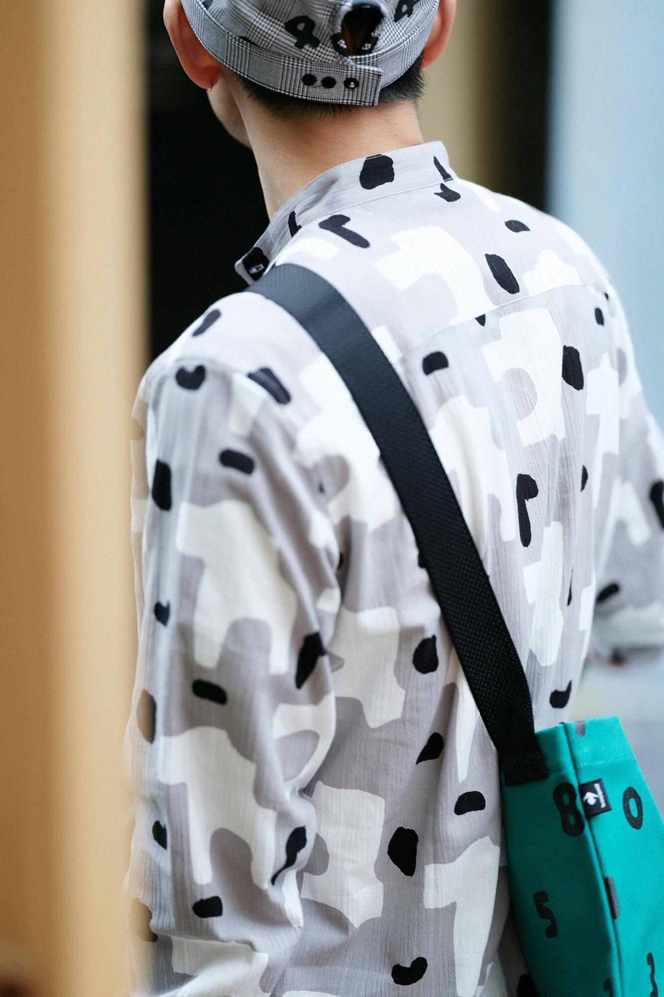 帆布 サコッシュ/SO-SU-U 常磐緑(ときわみどり)×濡羽色(ぬればいろ)