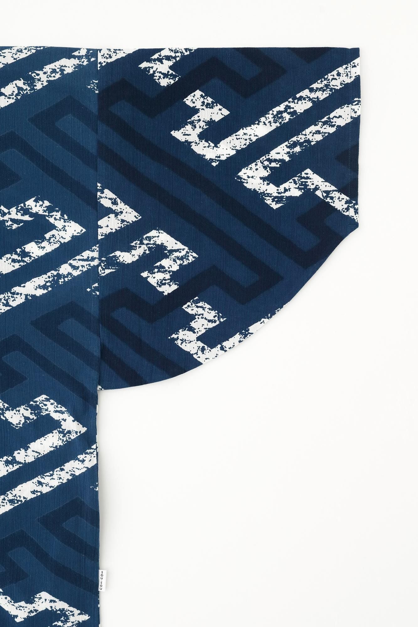 Takashima Ainasen Chizimi Cotton 20/20 Naginata Rectangular Dress / Saya Era