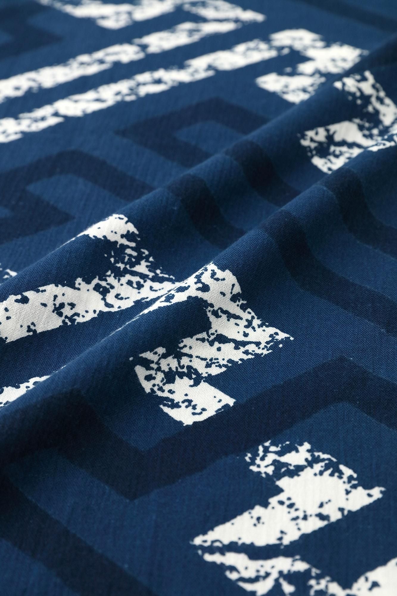 Takashima Ainasen Chizimi Cotton 20/20 Naginata Rectangular Dress / Saya Era