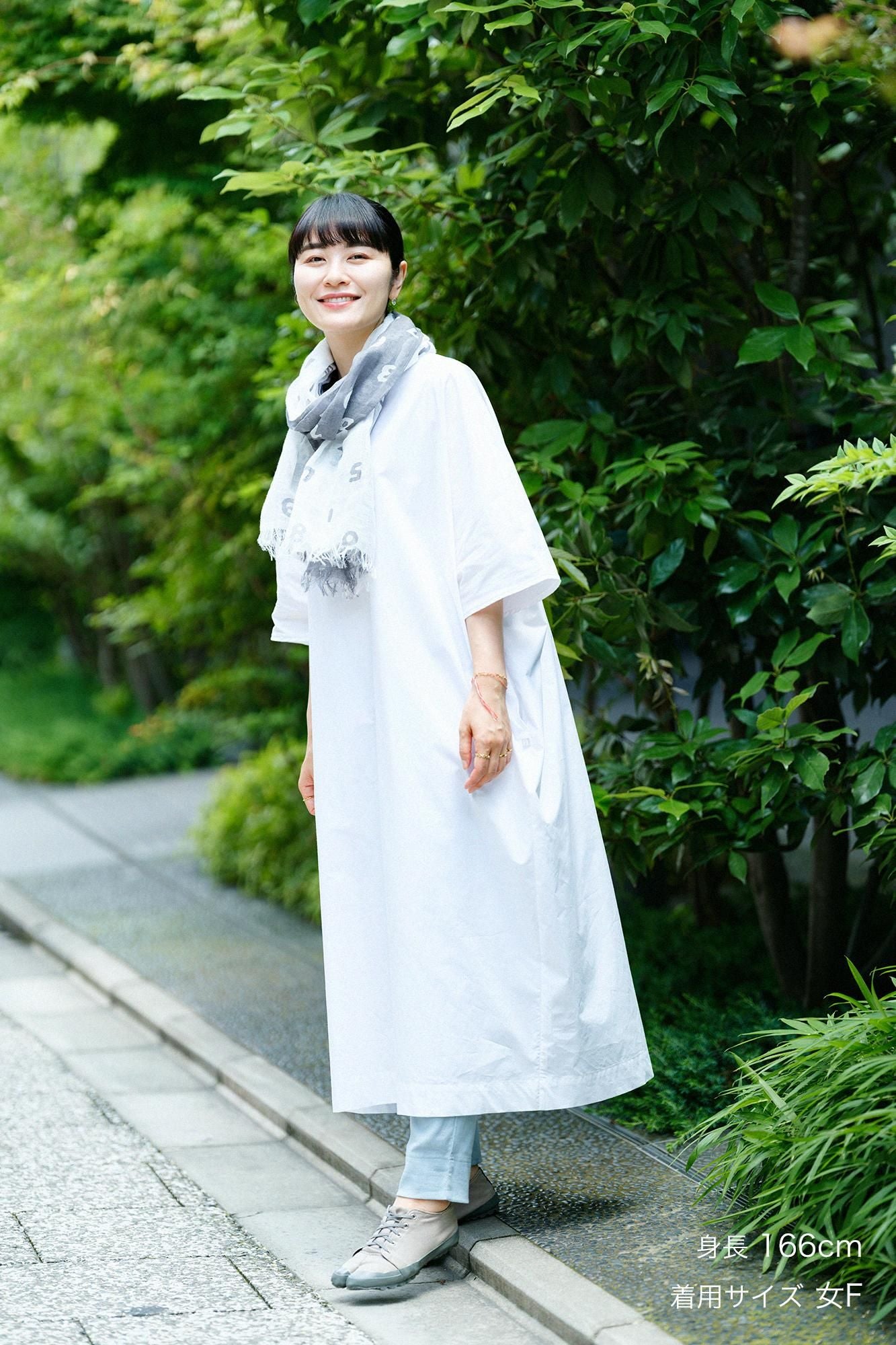 蝙蝠袖宽大连衣裙 长/Tsukumo