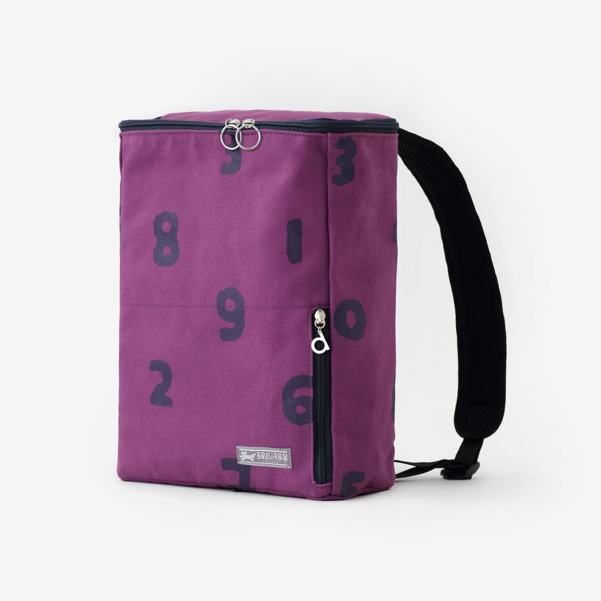 BOX Backpack Small / SO-SU-U Violet×Dark Blue