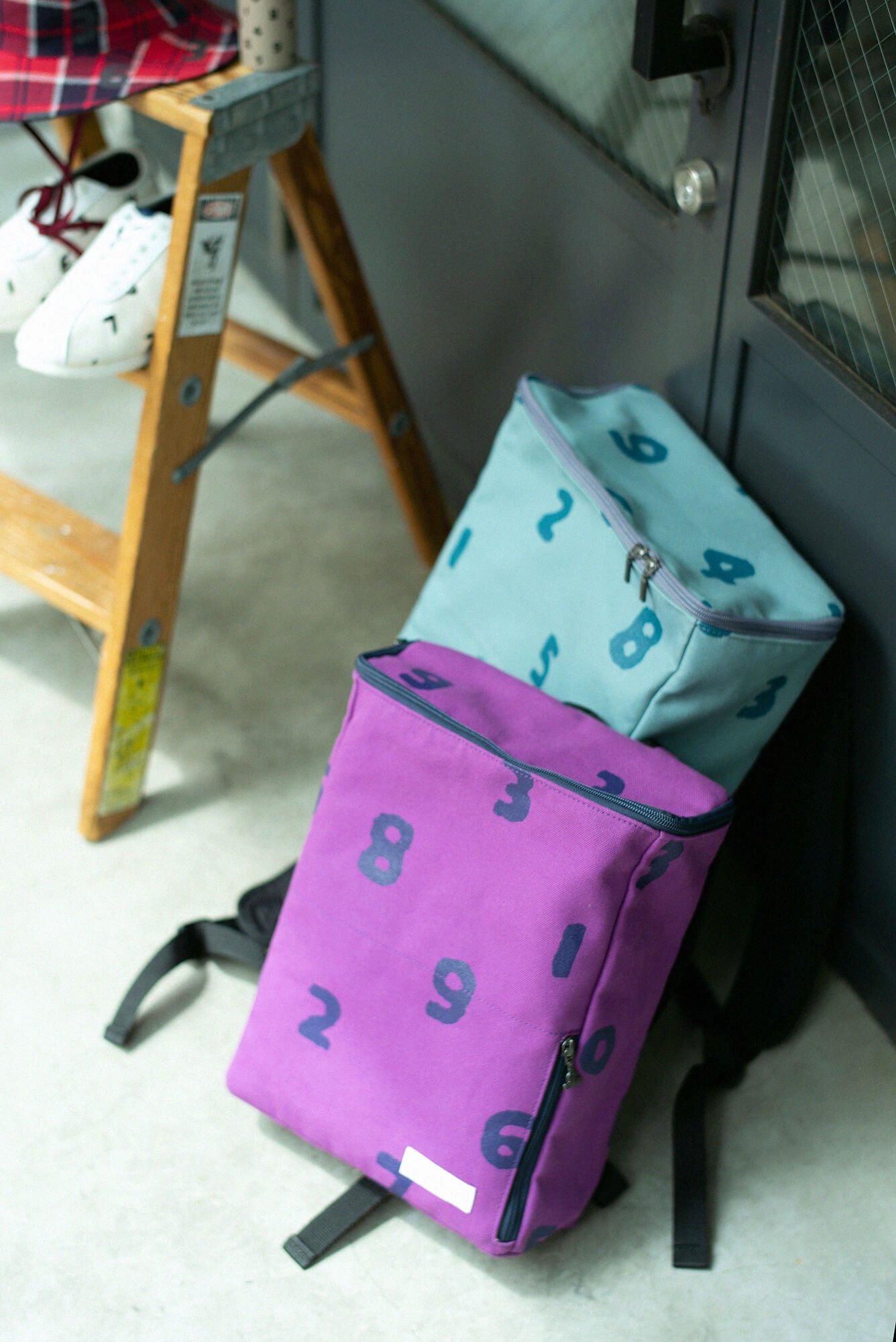 BOX Backpack Small / SO-SU-U Violet×Dark Blue