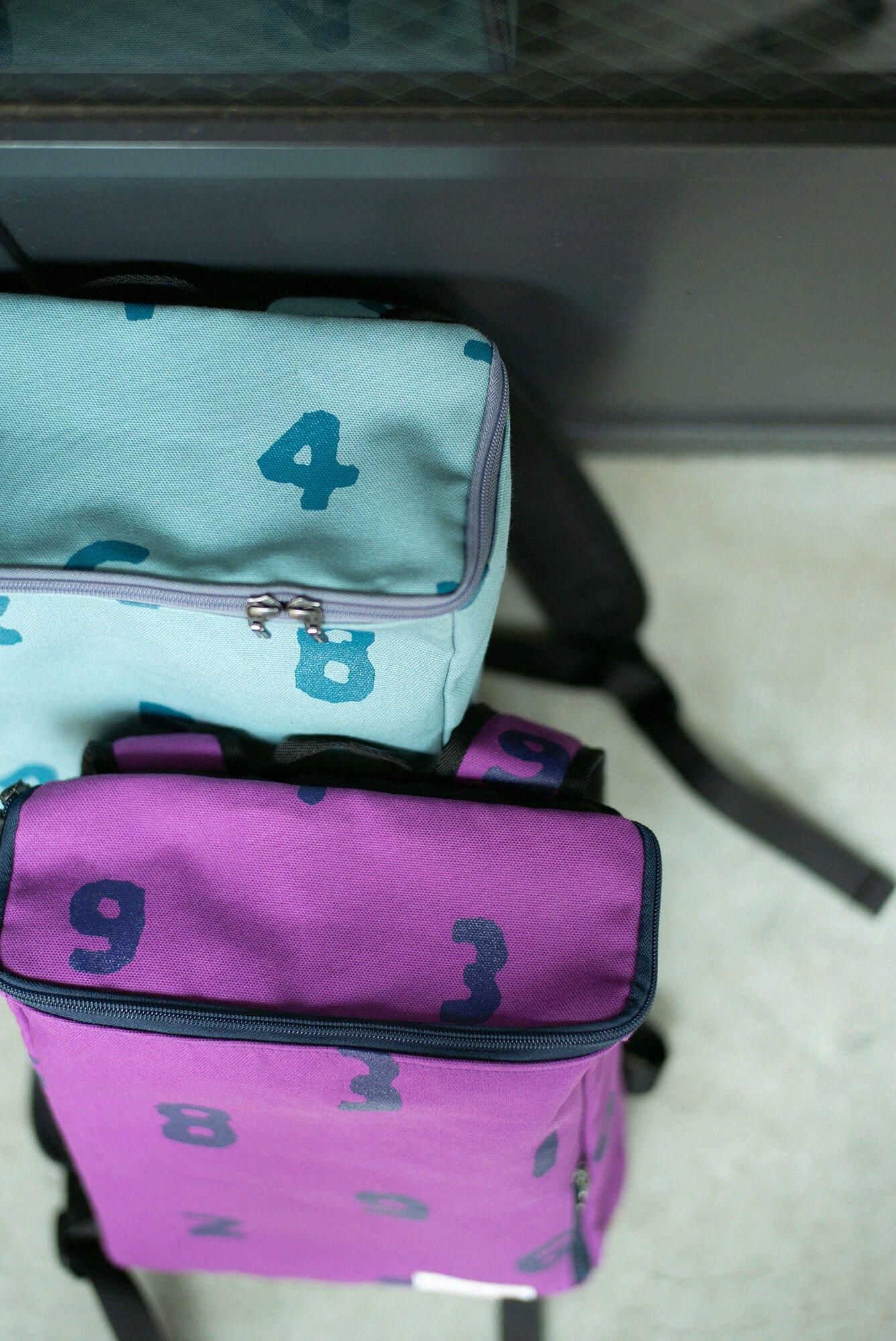 BOX Backpack Small / SO-SU-U Violet×Dark Blue