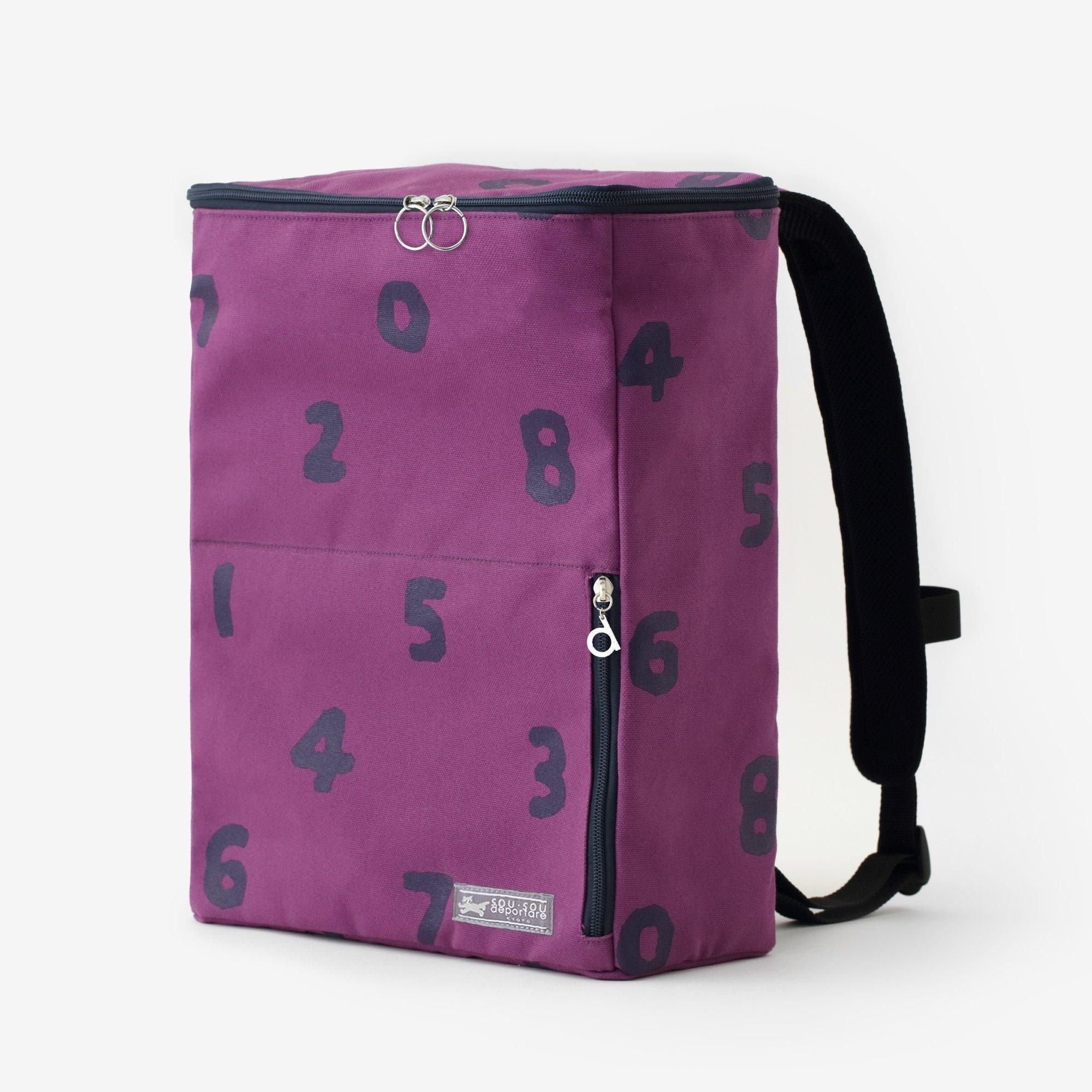 BOXバックパック/SO-SU-U 菫色(すみれいろ)×濃紺(のうこん)