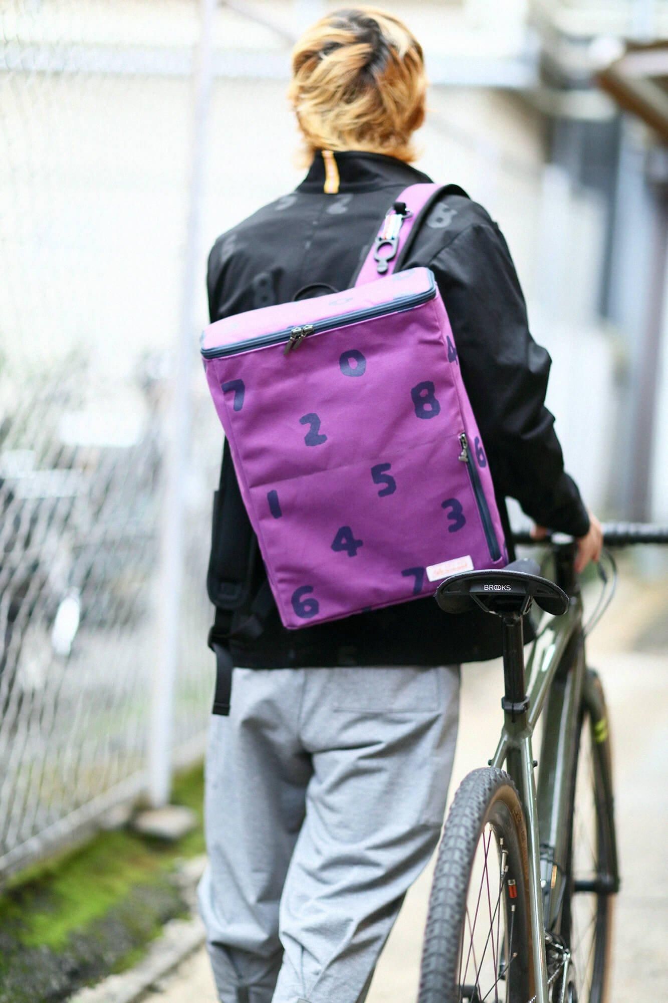 BOXバックパック/SO-SU-U 菫色(すみれいろ)×濃紺(のうこん)